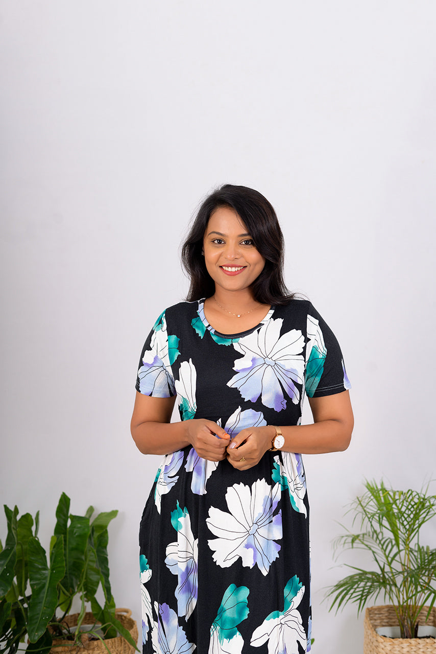 Maxi Shan Flower Ultra Light Weight( Minor embroidery variation )
