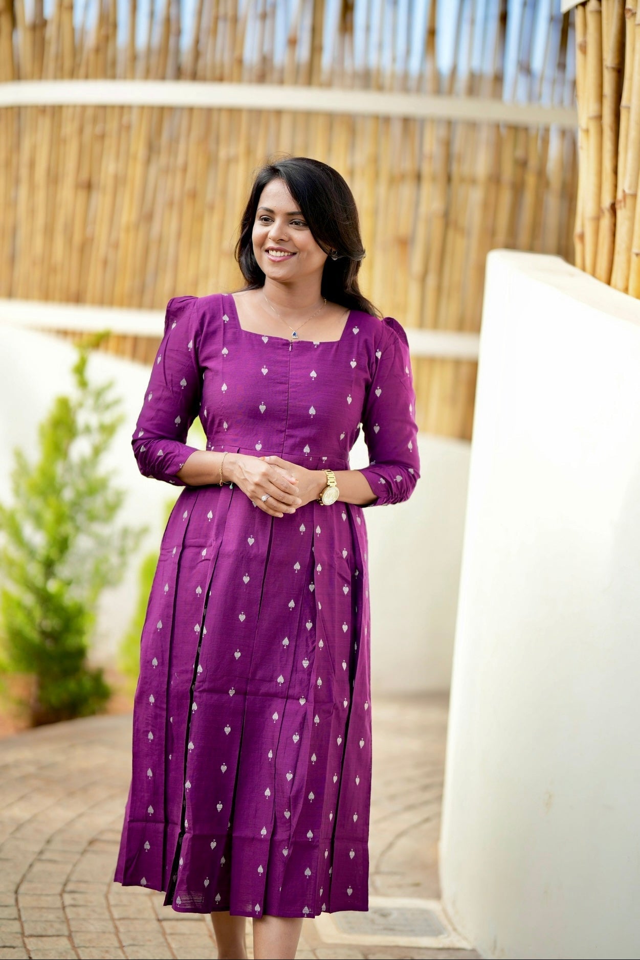 Heartly Raw silk  Dress With Lining( ready to dispatch)