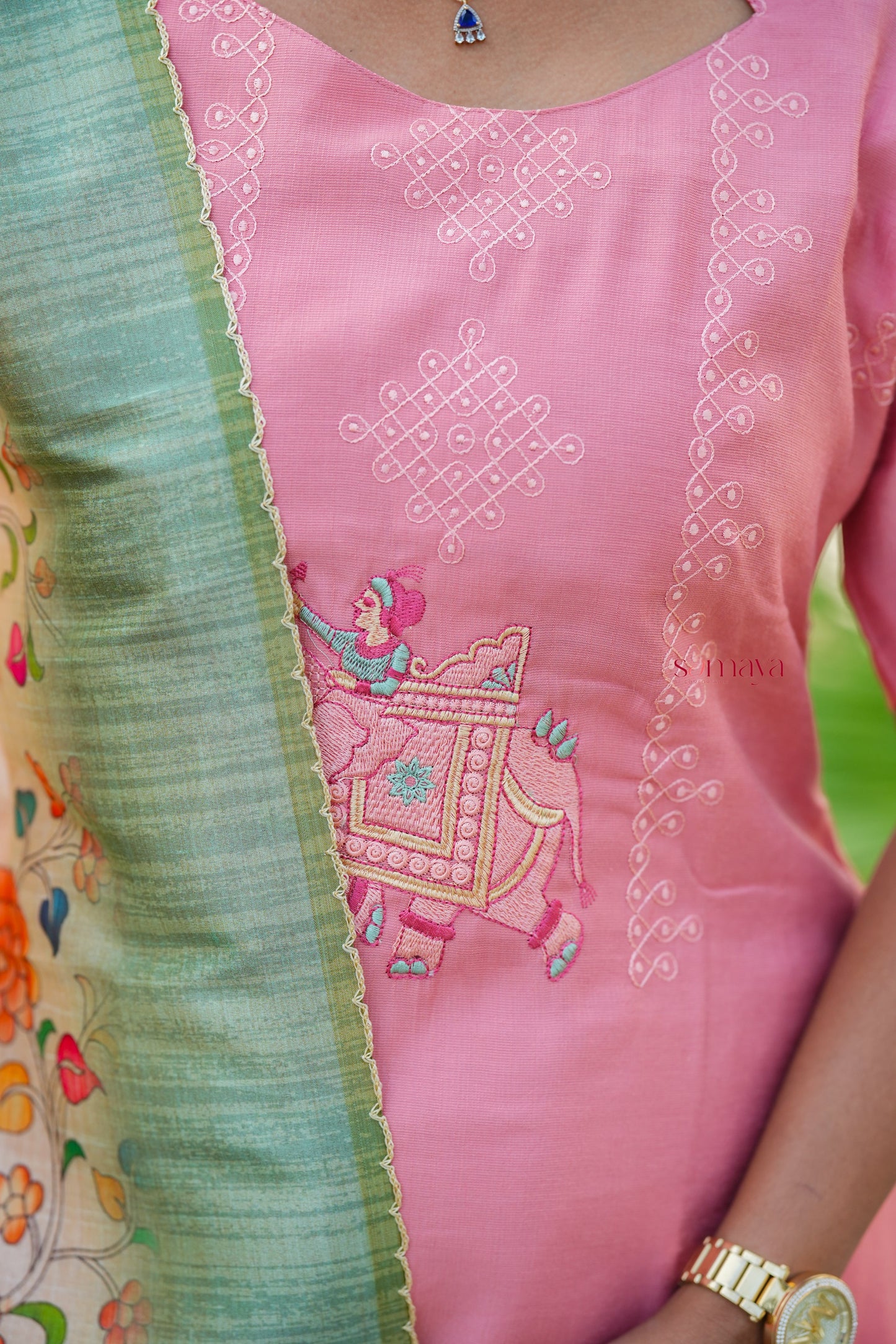 Kolam Saanvi 3 piece salwar suit set with dupptta ( ready to dispatch)