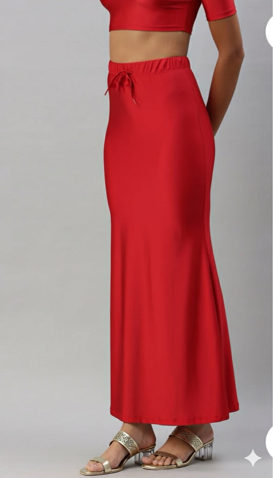 Red buttersoft Luxury Sareeshaper