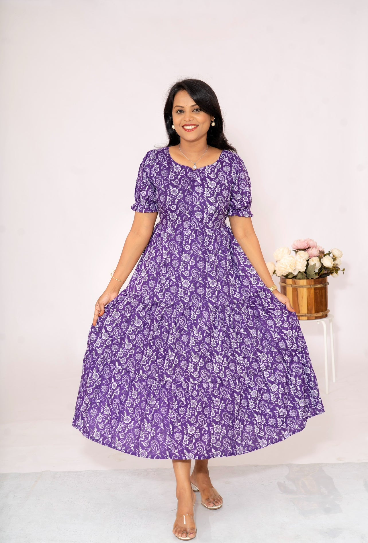 Divya  casual  Dress With Lining