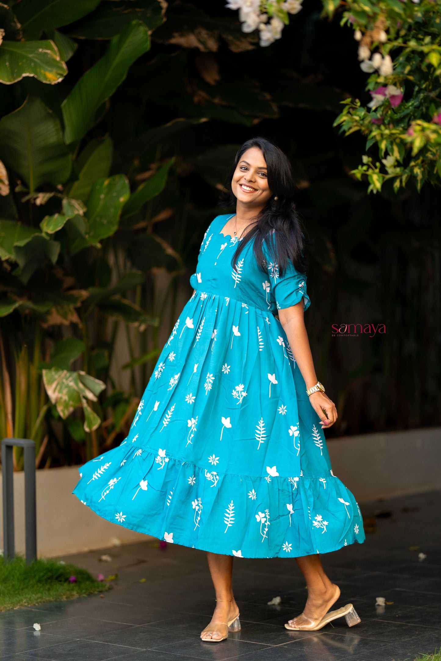 Teena casual  Dress With Lining