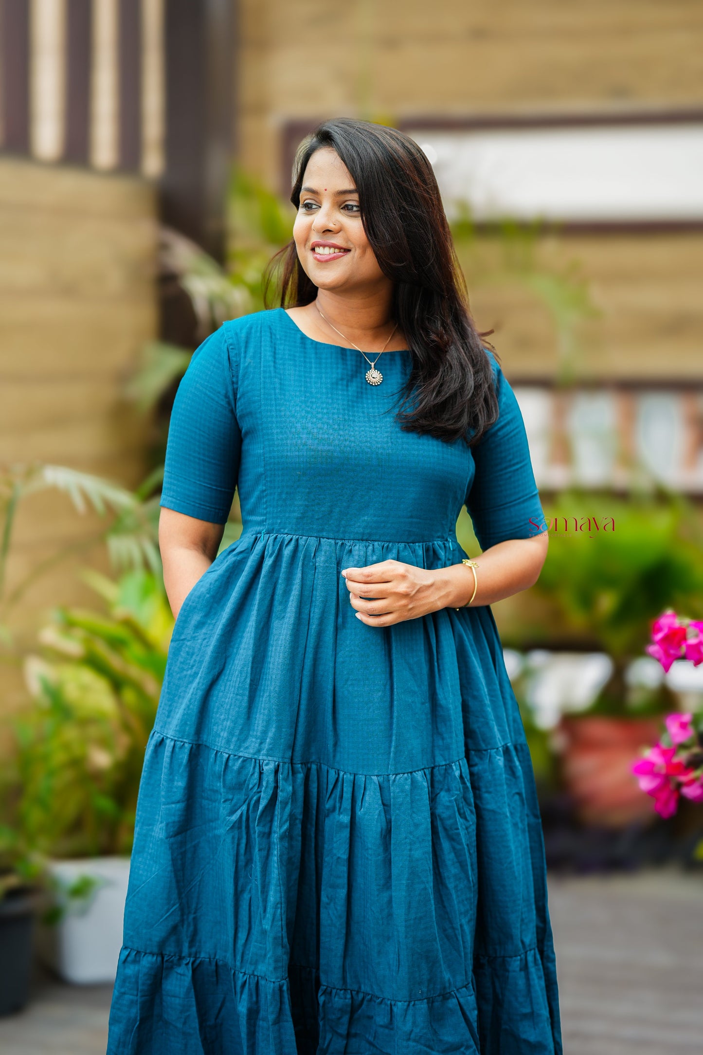 Rithu  casual Dress With Lining