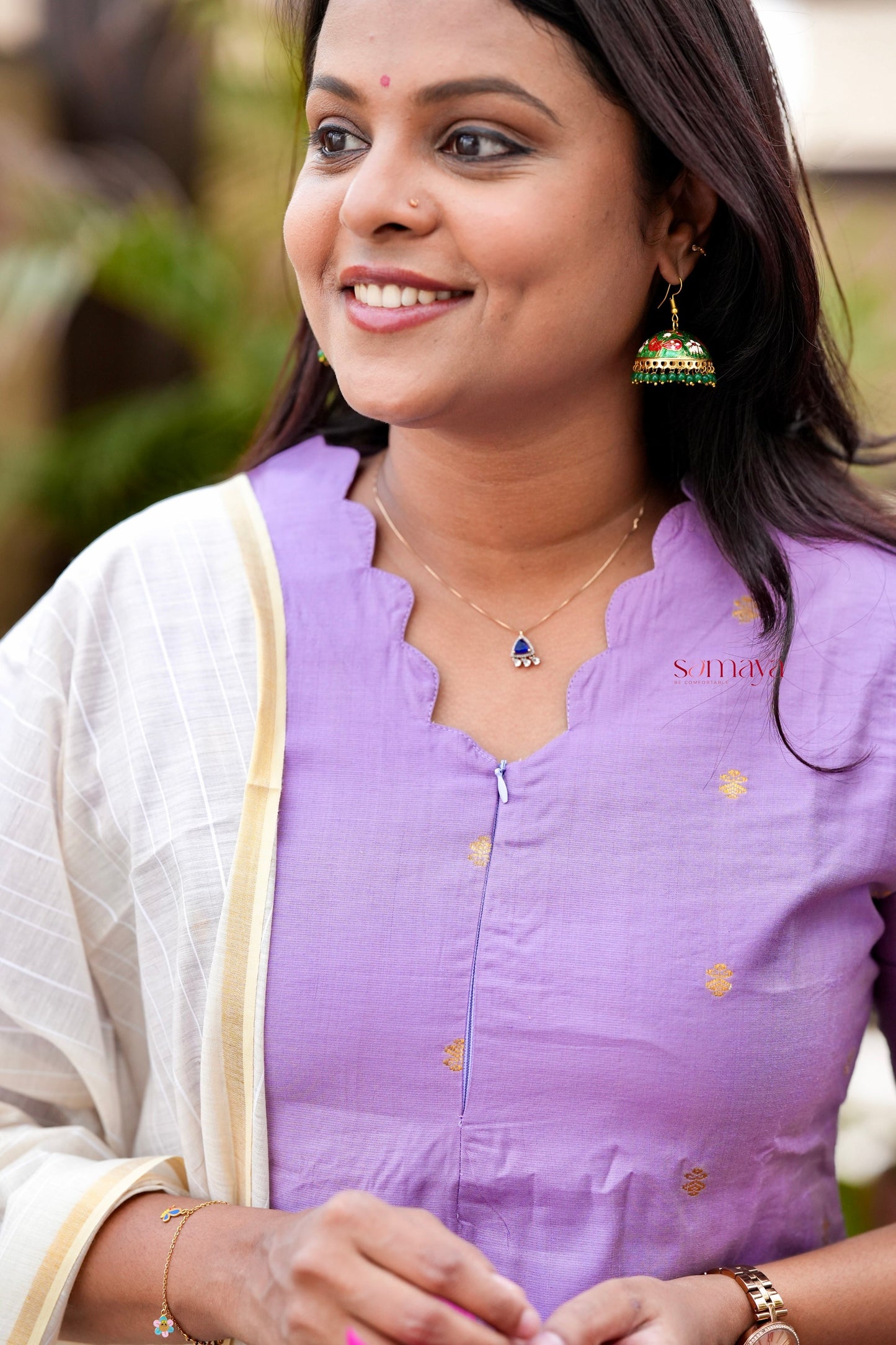 Kadhal raw silk kurta with dupptta ( ready to dispatch)set of 2