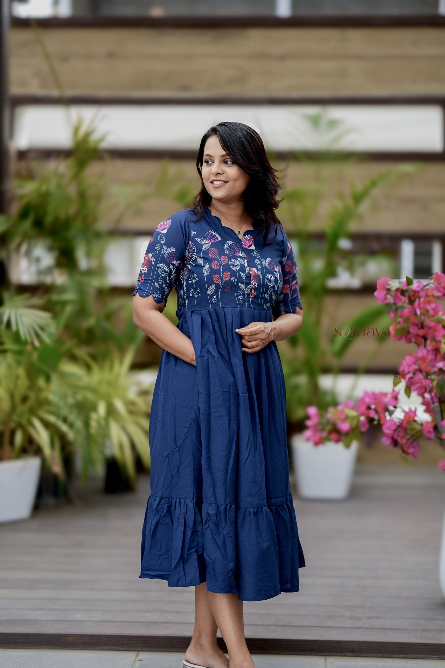 Princess  dress With lining( Wrinkle-Free Cotton Blend Dress)