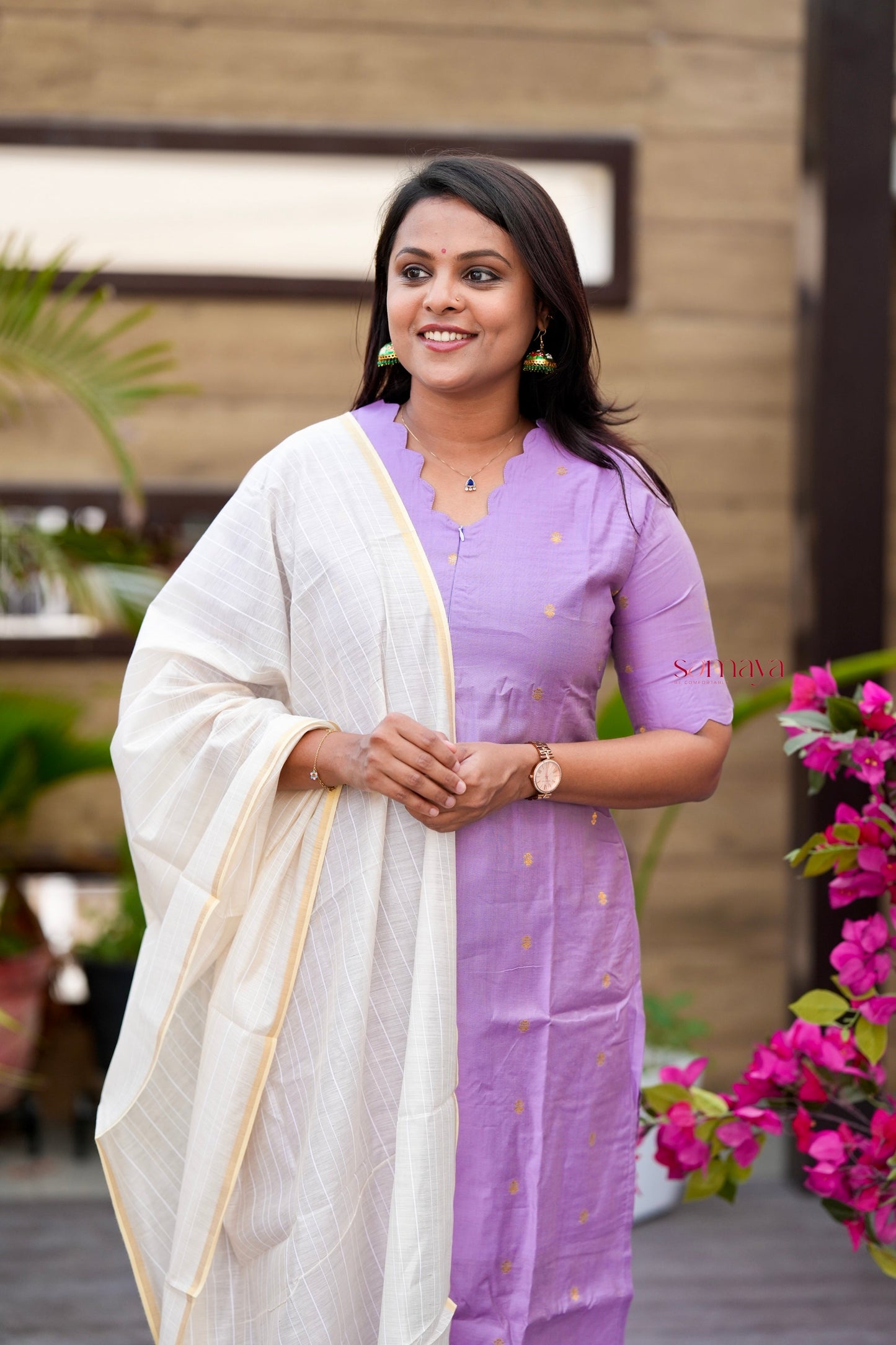 Kadhal raw silk kurta with dupptta ( ready to dispatch)set of 2