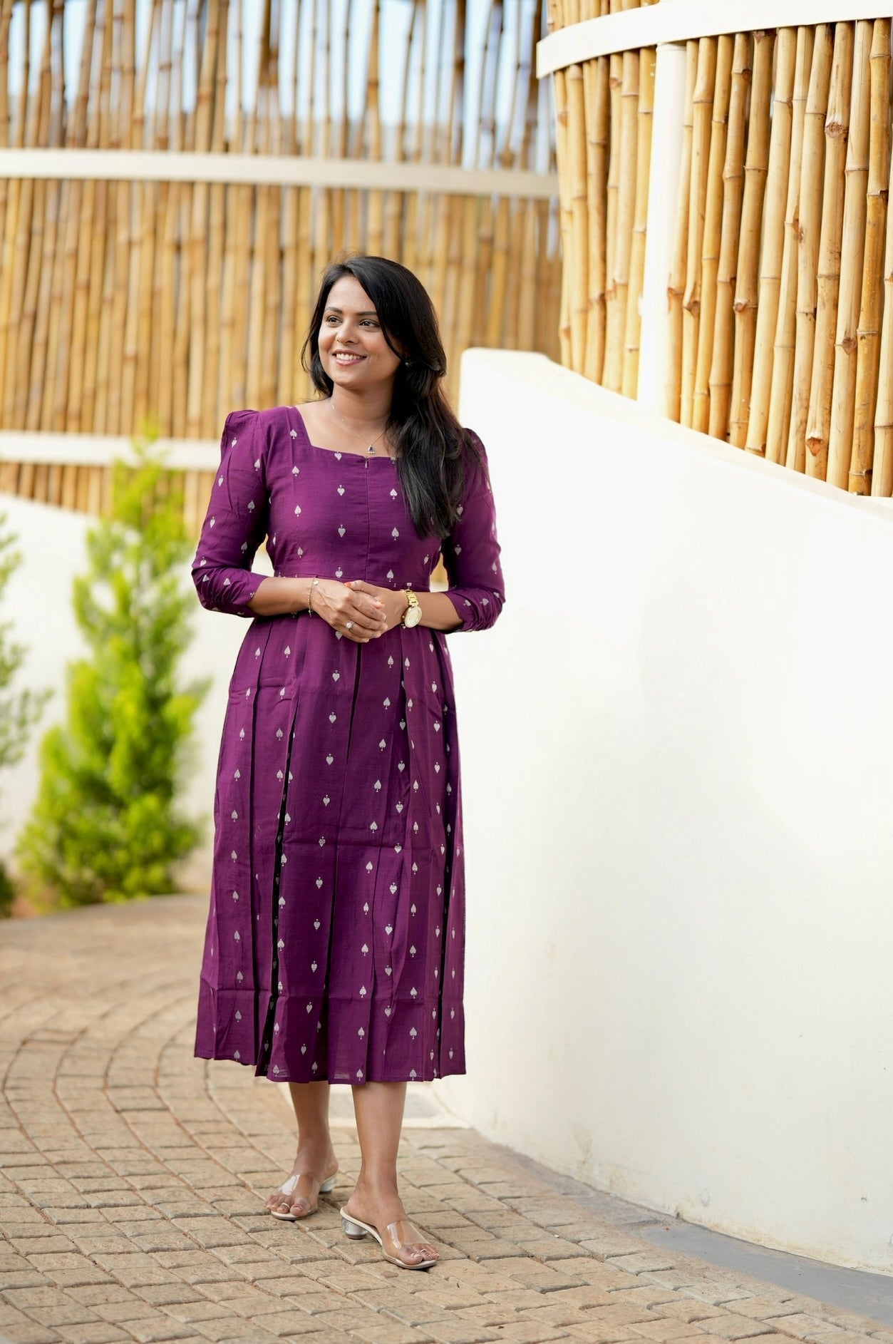 Heartly Raw silk  Dress With Lining( ready to dispatch)