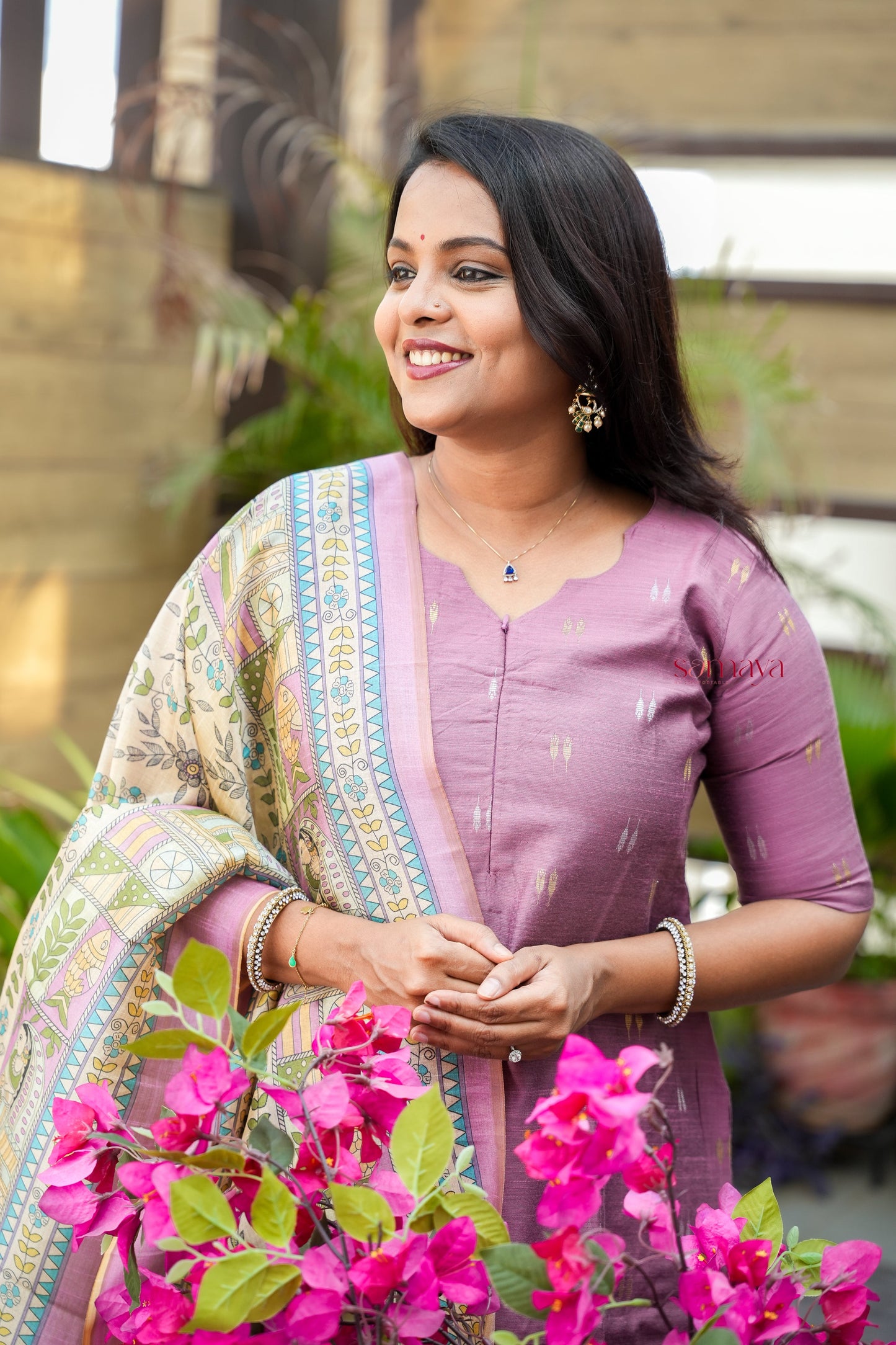 Swathi 3 piece raw silk suit set with Dupatta( pre order )