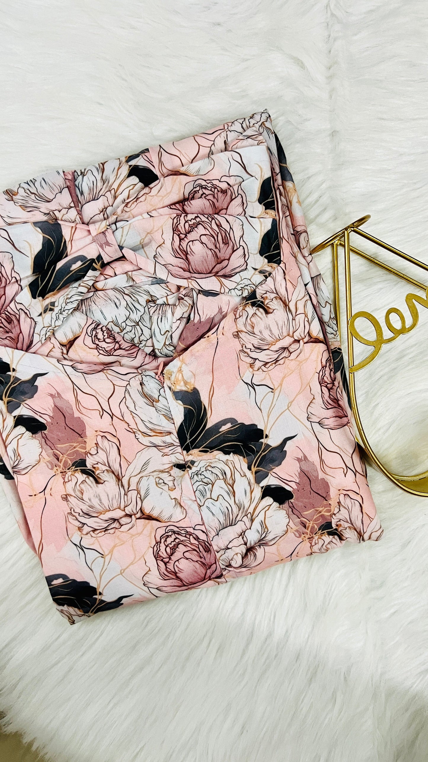 Rose gold casual  Dress With Lining ( No-Iron Everyday Dress)