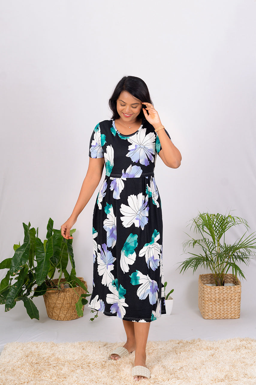 Maxi Shan Flower Ultra Light Weight( Minor embroidery variation )