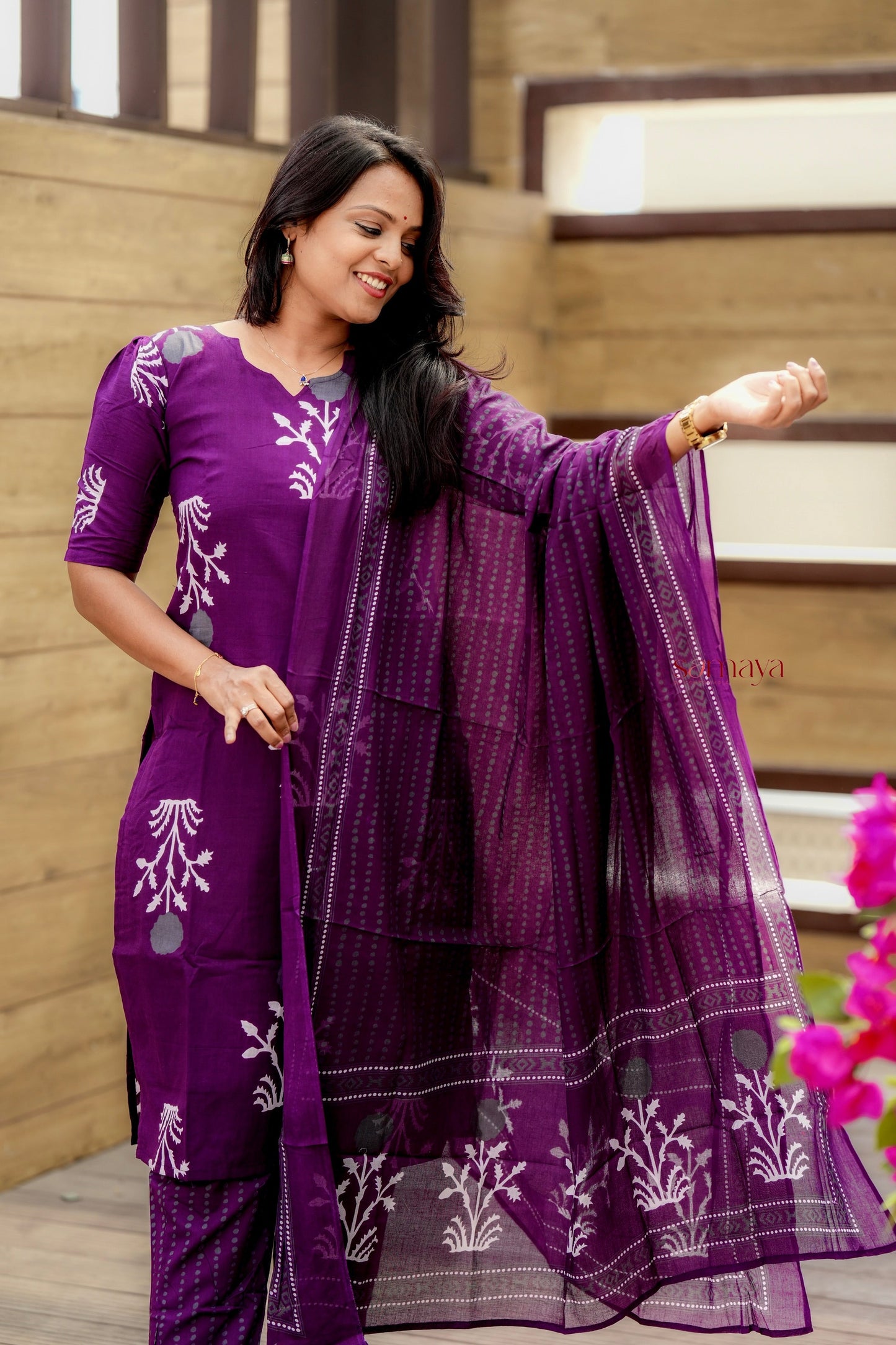 Anjali  cotton 3 piece kurta set of 3 ( ready to dispatch)