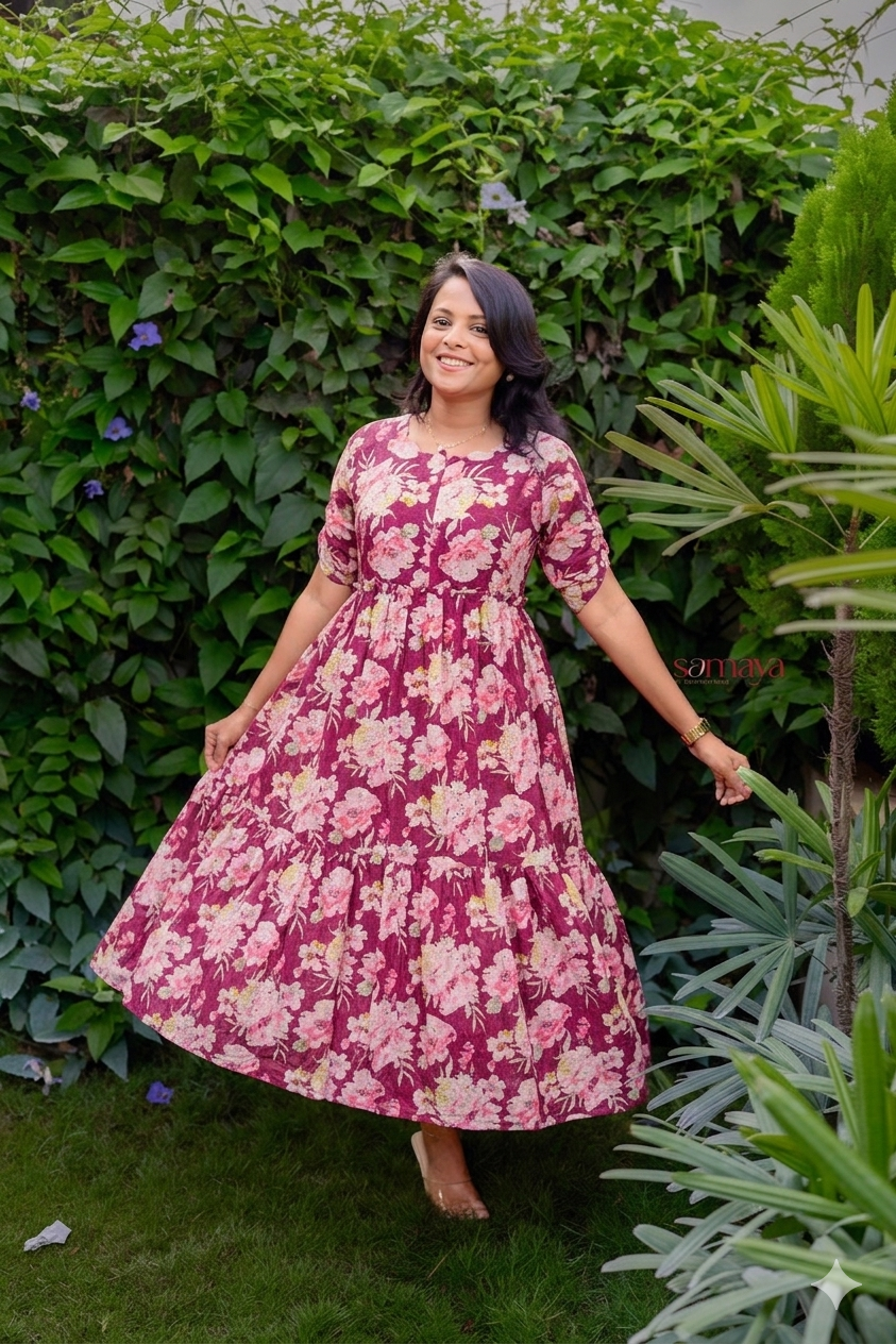 Sriya Hakoba Dress With Lining