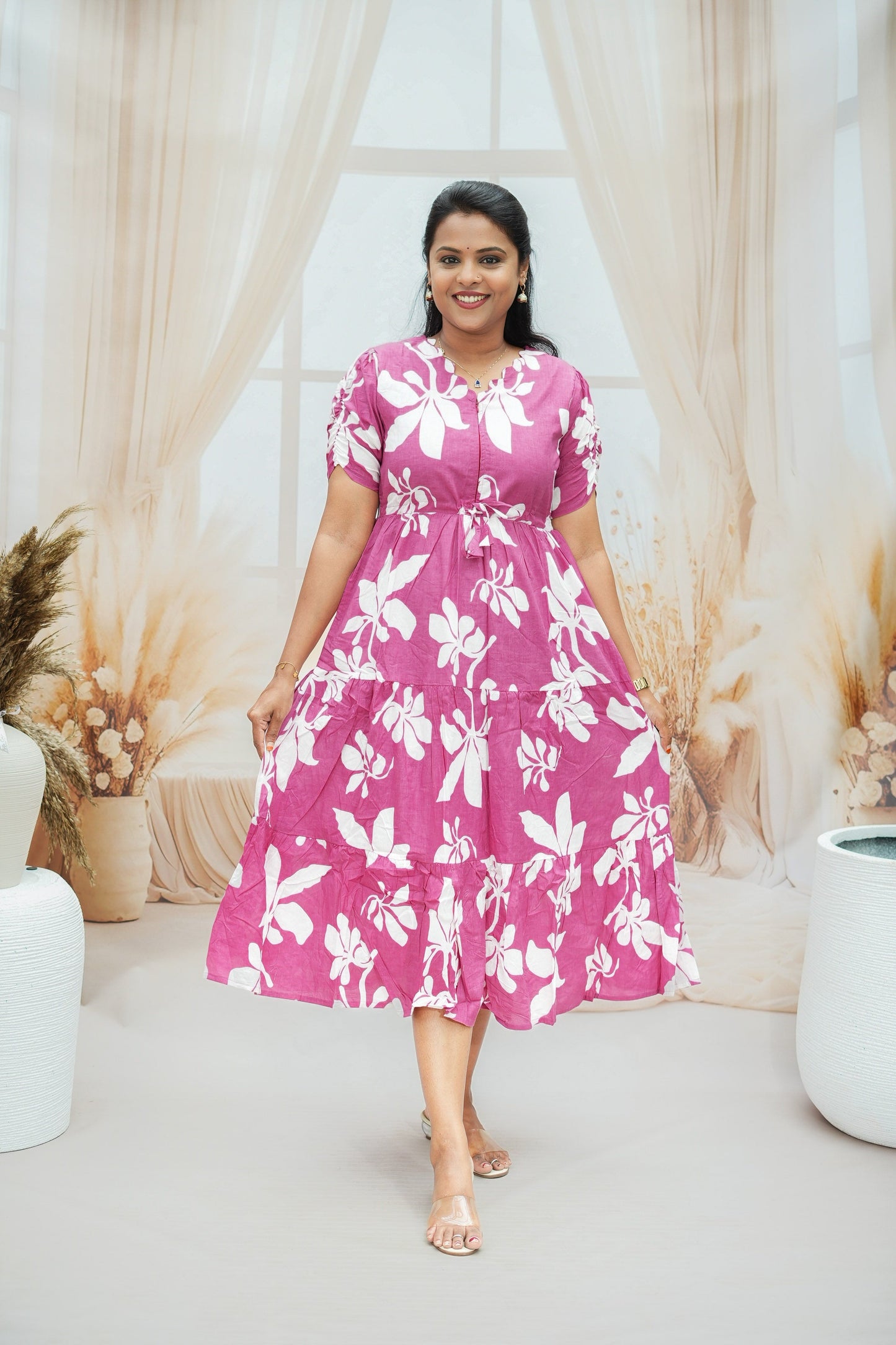 Dusty pink  dress ( PRODUCT OF THE MONTH ) SPECIAL SALE PRICE
