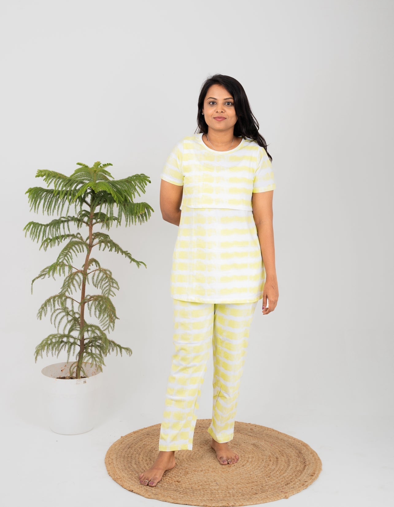 Green tie & dye Feeding Pant set (light weight)