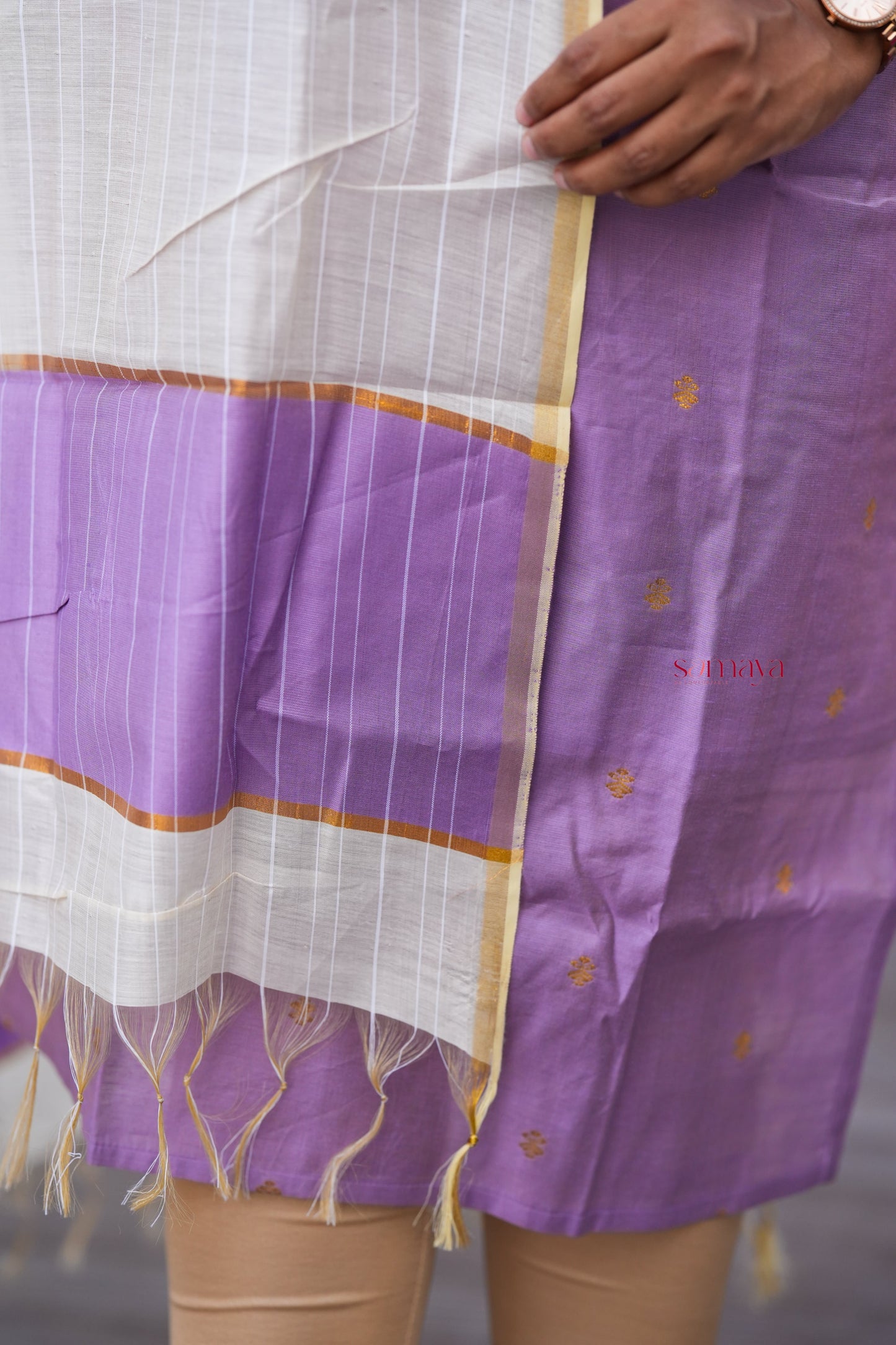 Kadhal raw silk kurta with dupptta ( ready to dispatch)set of 2