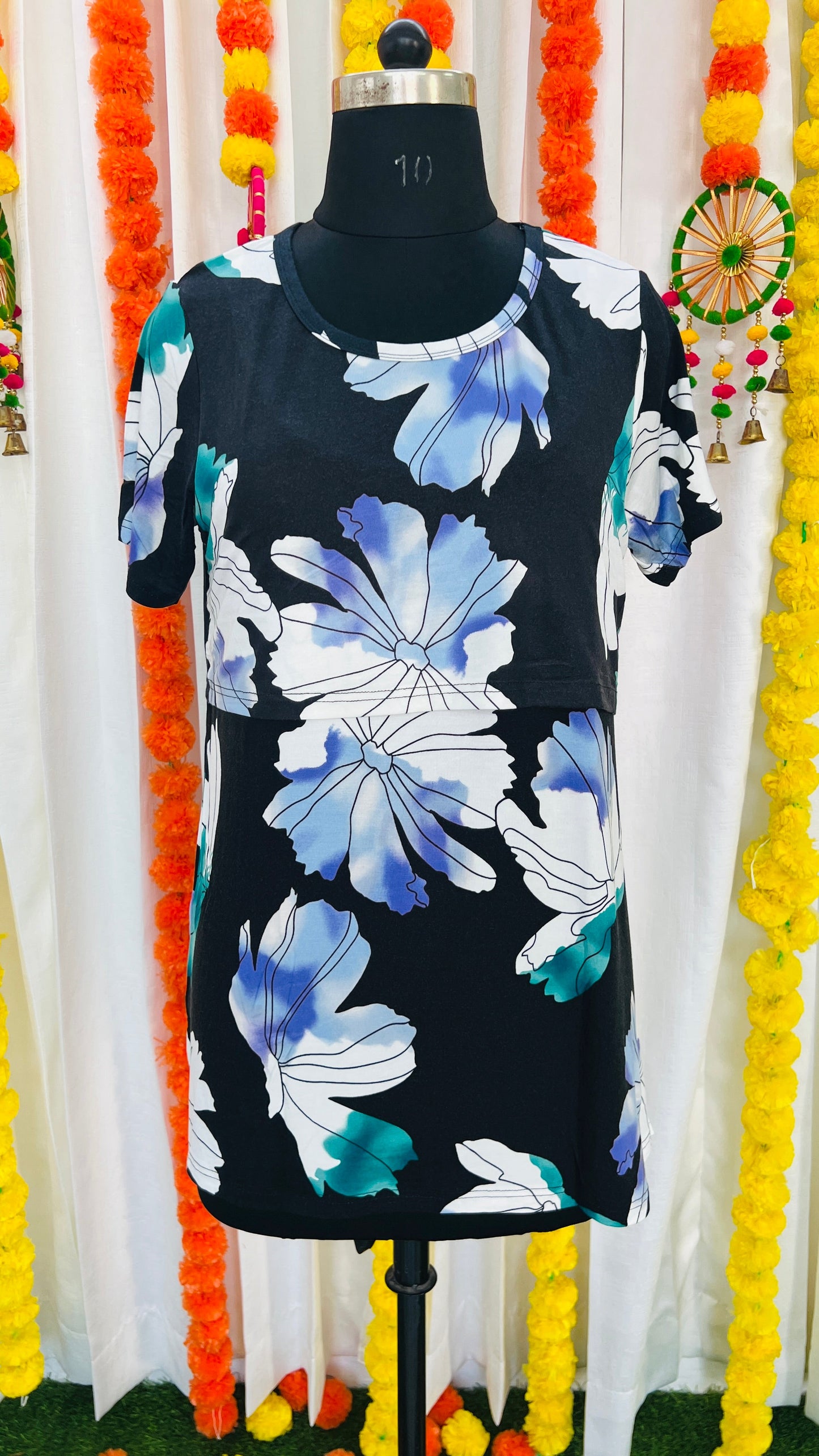 Maternity Shan Flower T-shirt (light weight)