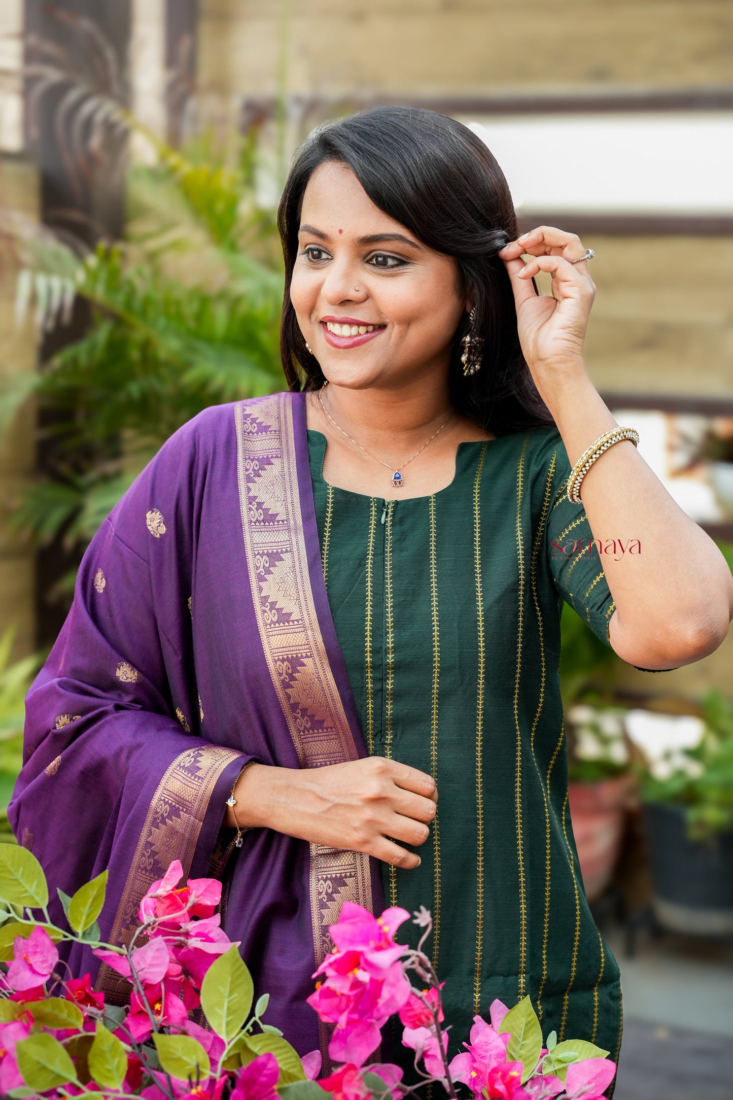 Meenakshi raw silk suit set with dupptta( set of 3) ready to dispatch