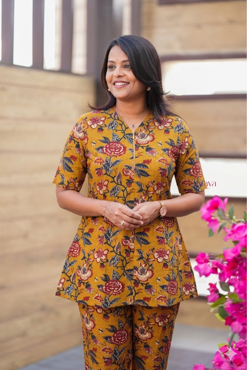 Boomi - Mustard Night Co-ord Set