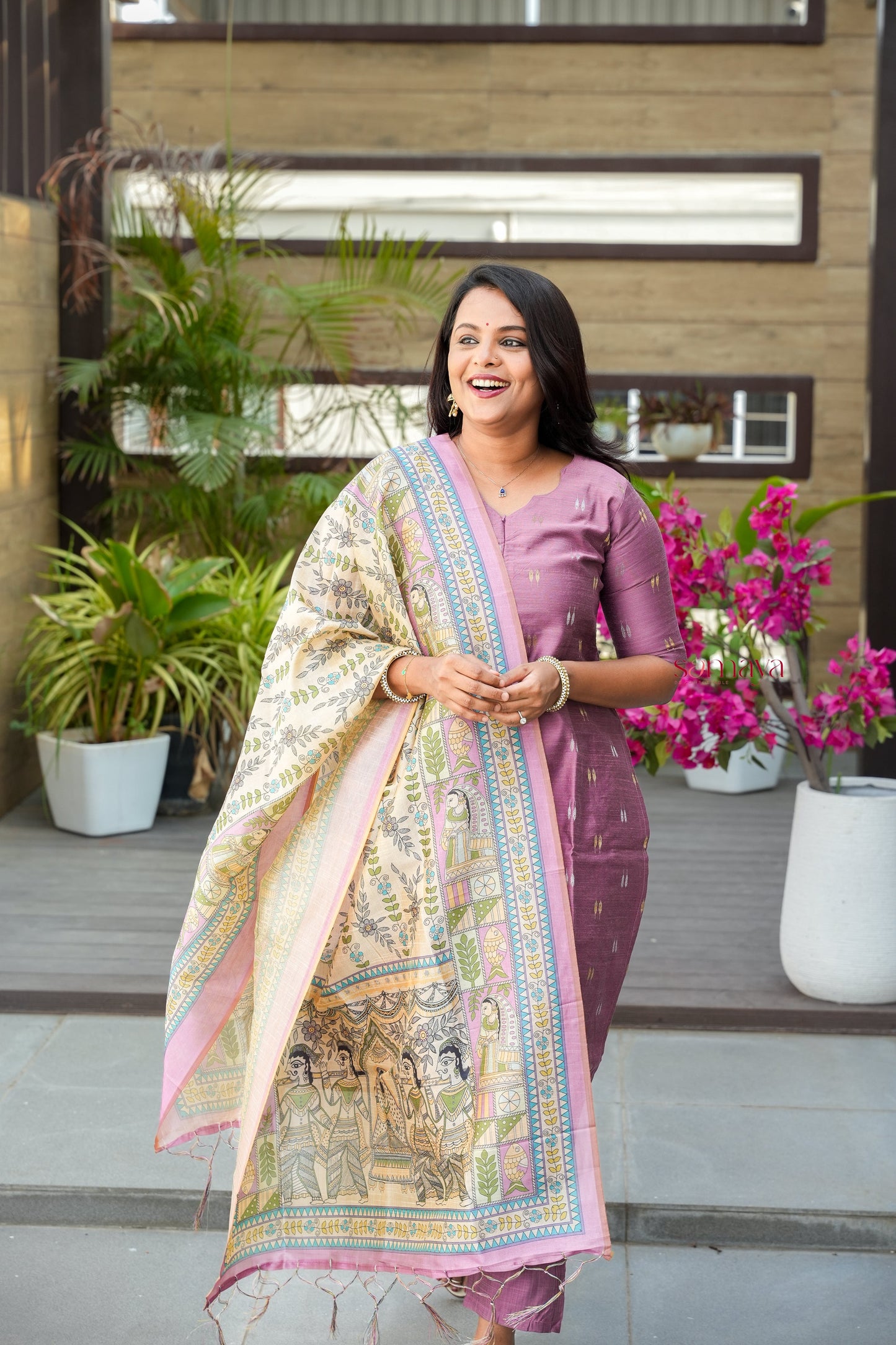 Swathi 3 piece raw silk suit set with Dupatta( pre order )
