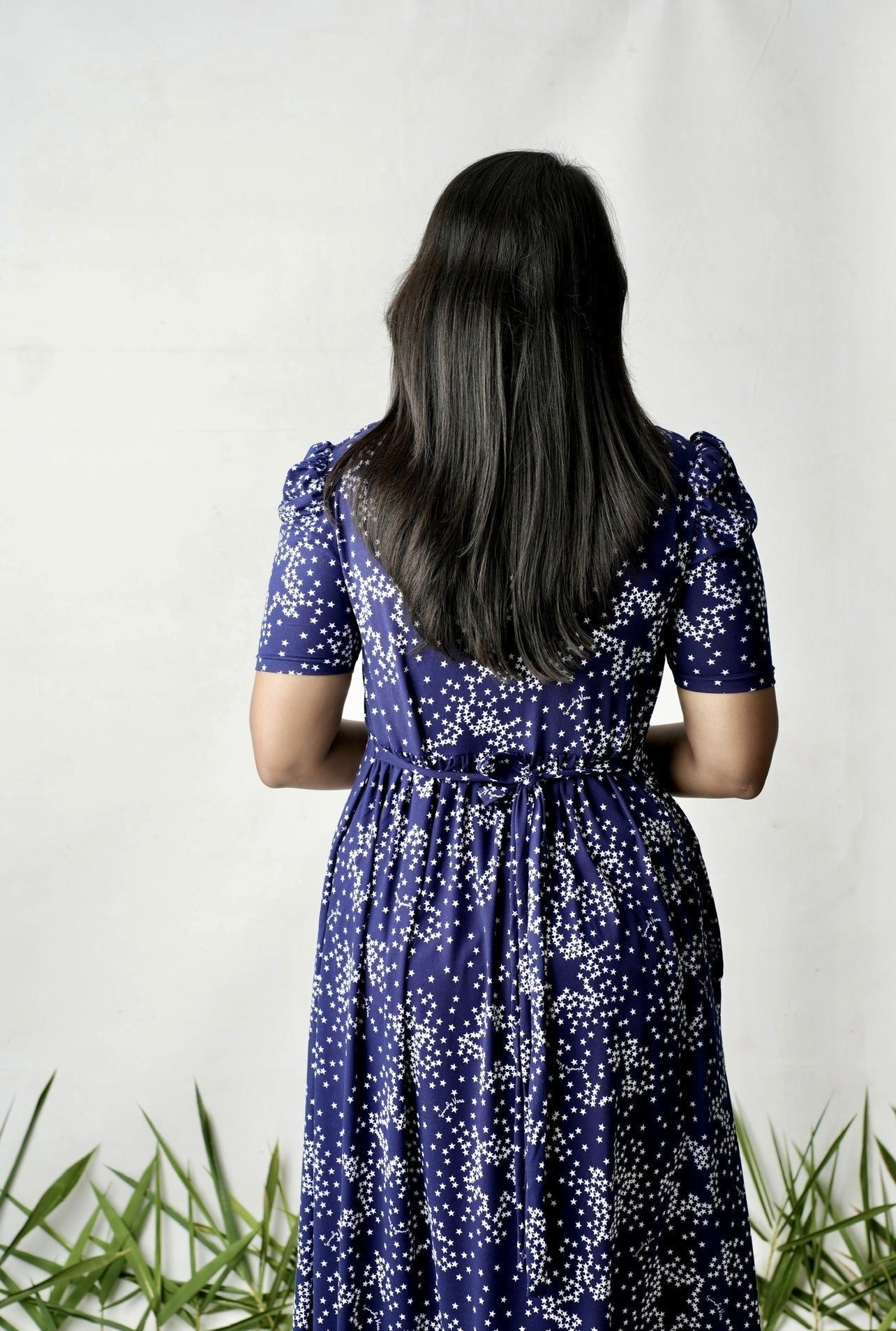 Maxi  Navy stardust Light Weight Dress