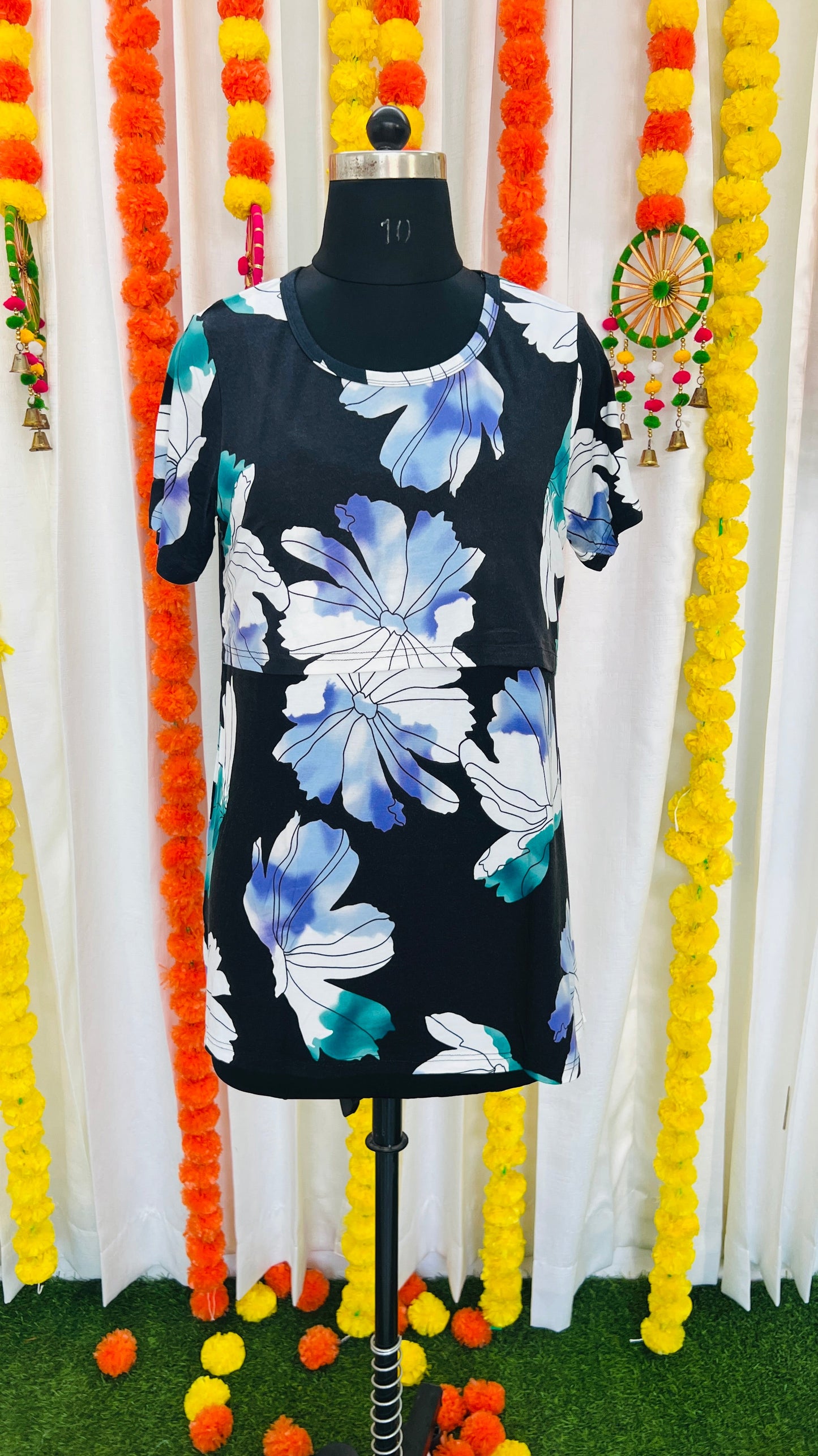 Maternity Shan Flower T-shirt (light weight)