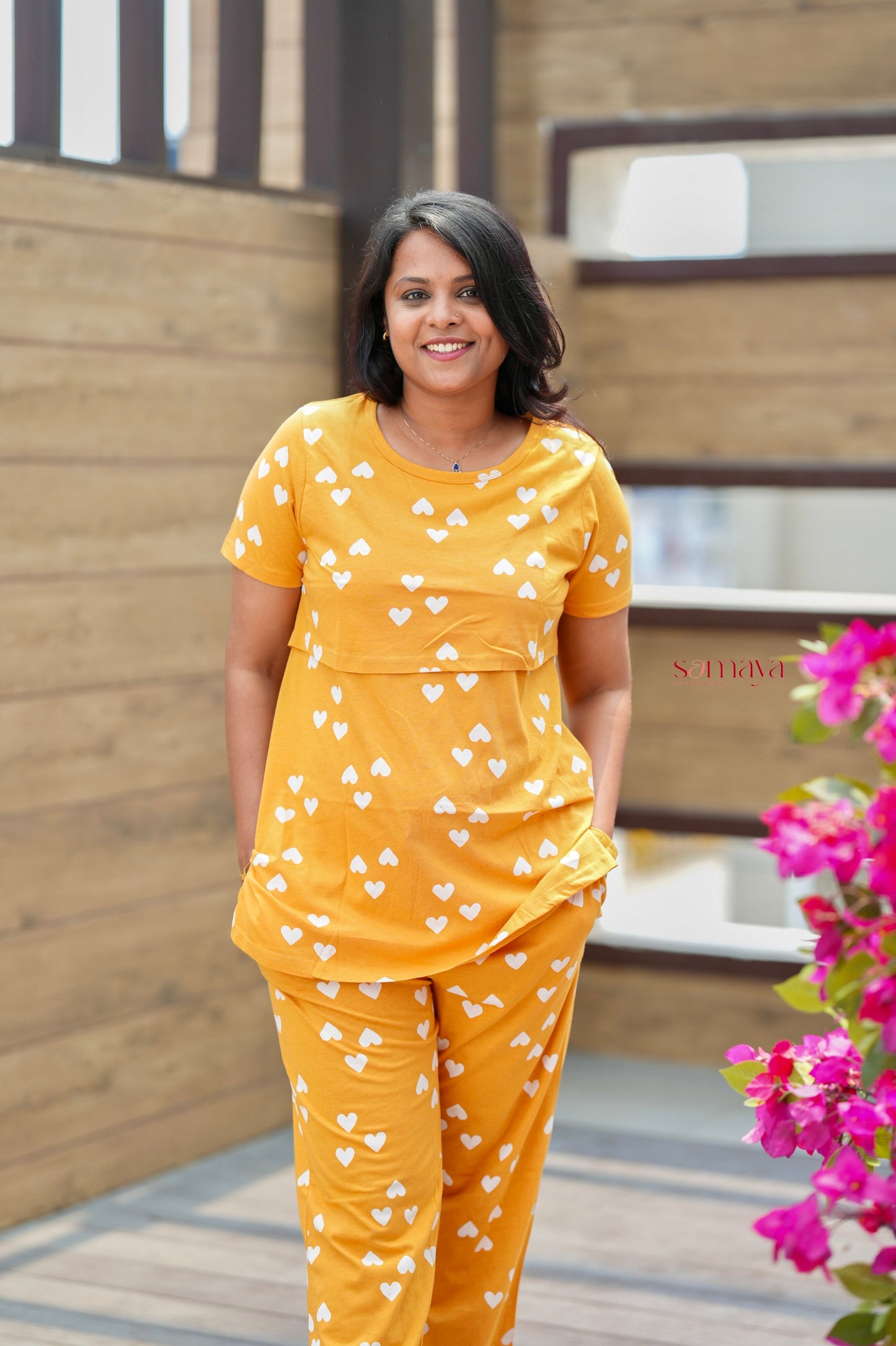 Yellow love  Feeding Pant Set ( lightweight )