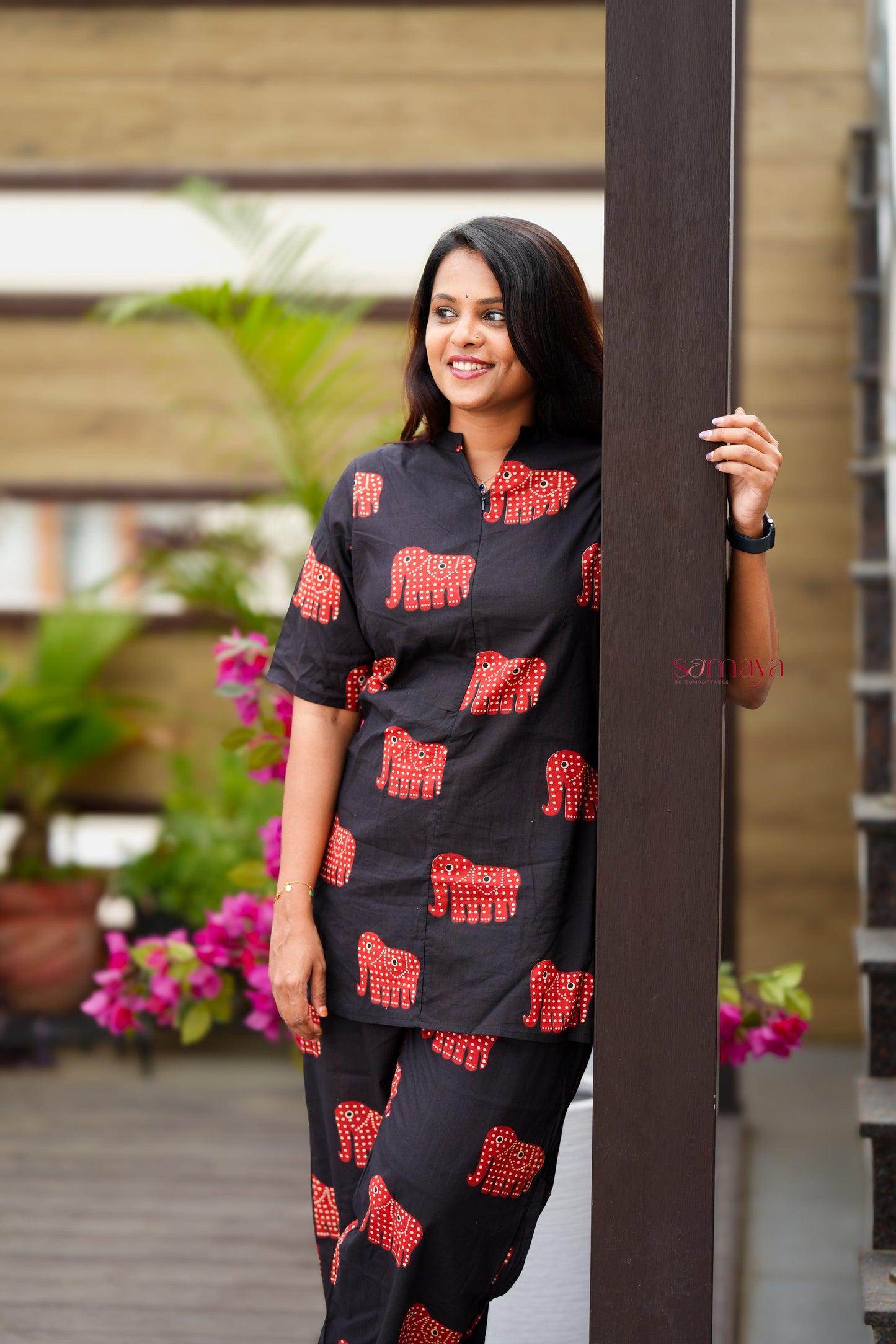 Theera- elephant day to night  Co-ord Set