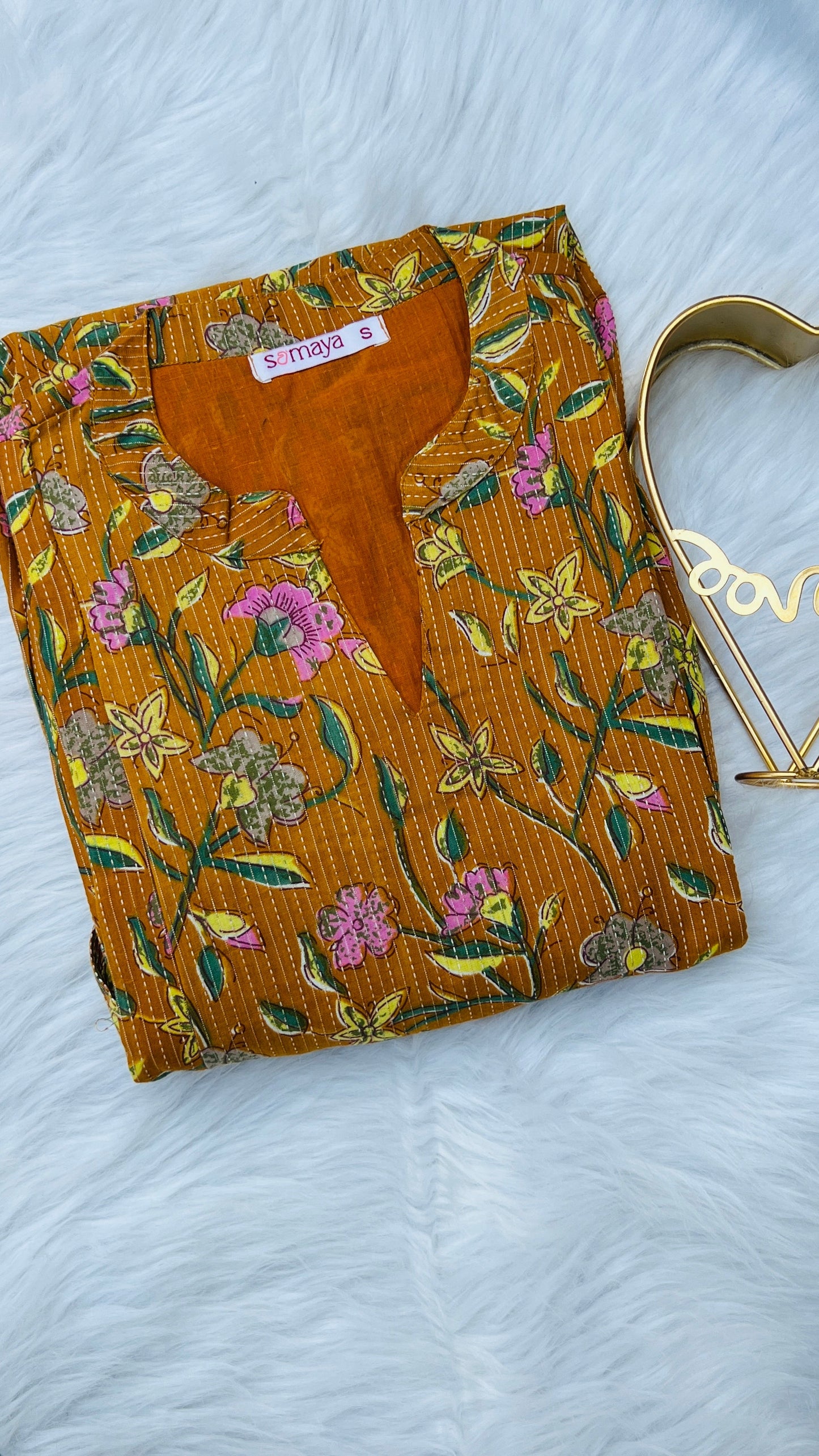 Manjal  casual  Dress With Lining Non-Maternity & Feeding-Friendly Dress