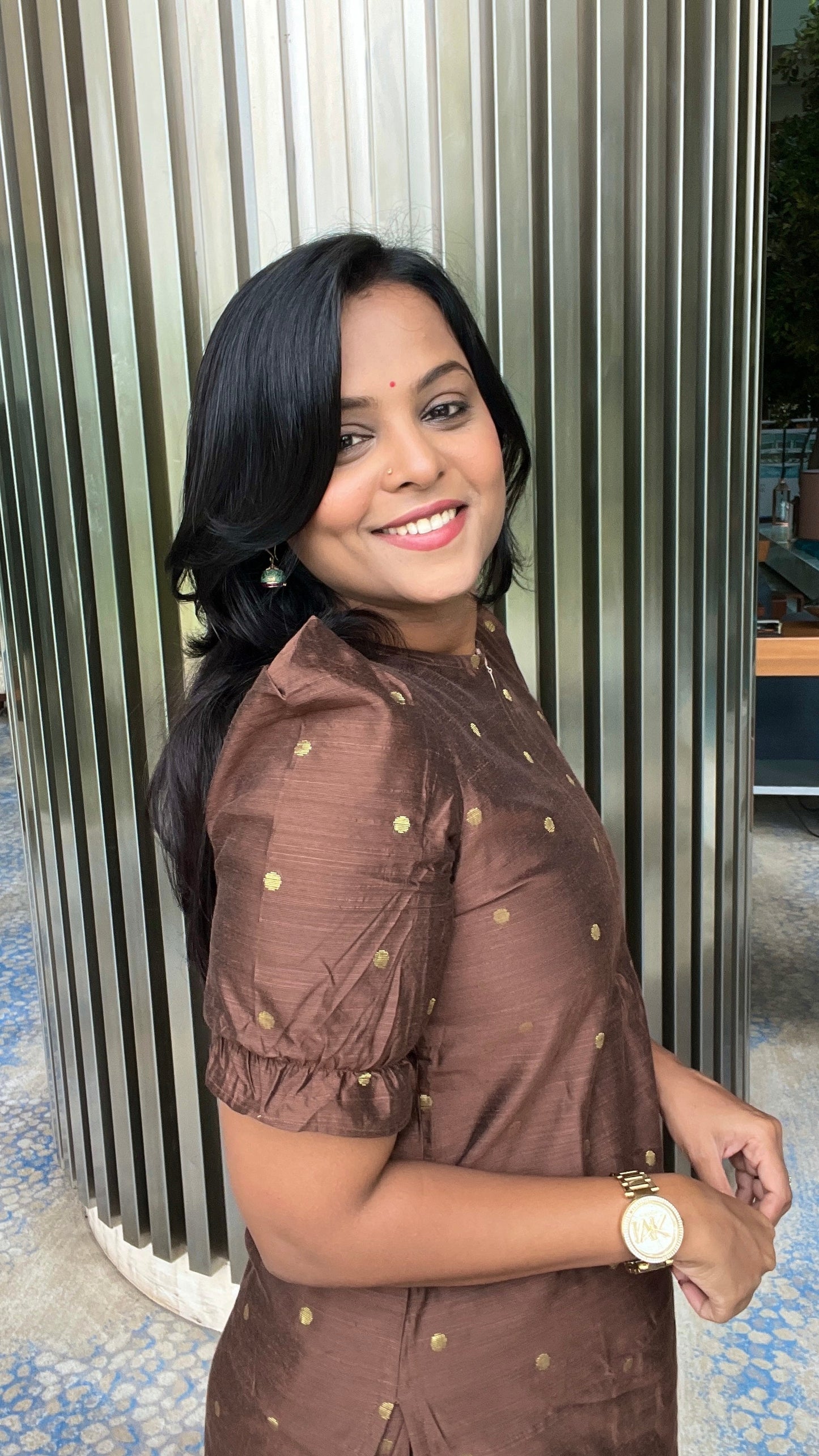 Samantha  inspired 3 piece raw silk suit set with dupptta