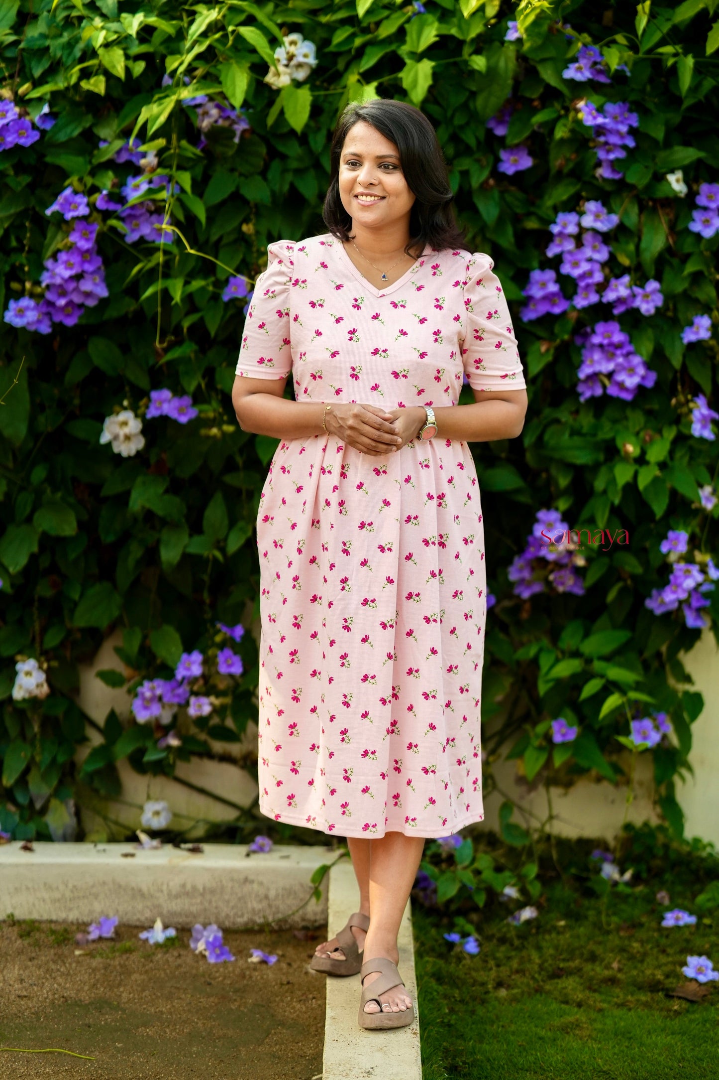 Midi Saanvi Waffle Dress