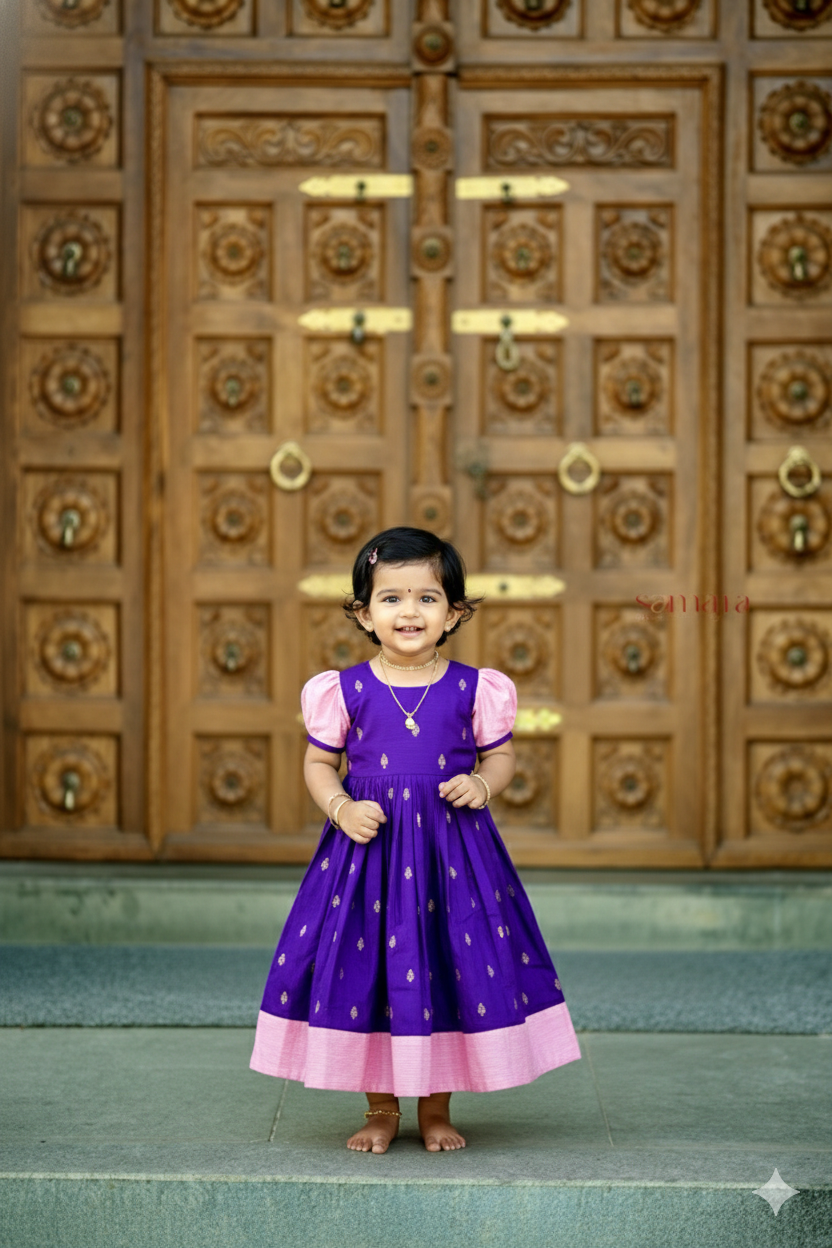 Soundarya kids Dress With Lining ( ready to dispatch)