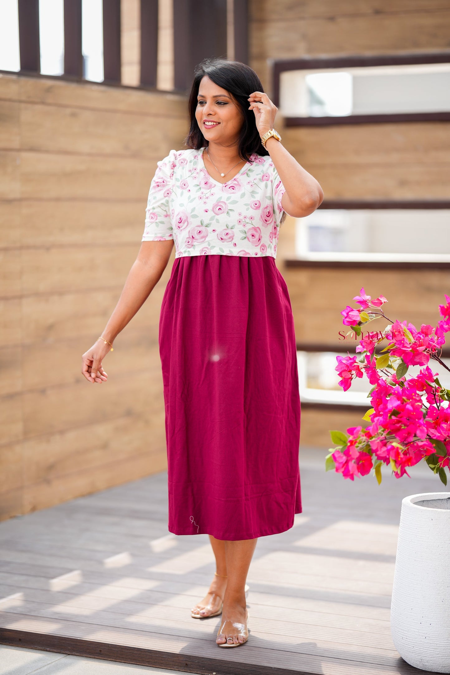 CalfLength Roja Light Weight Dress