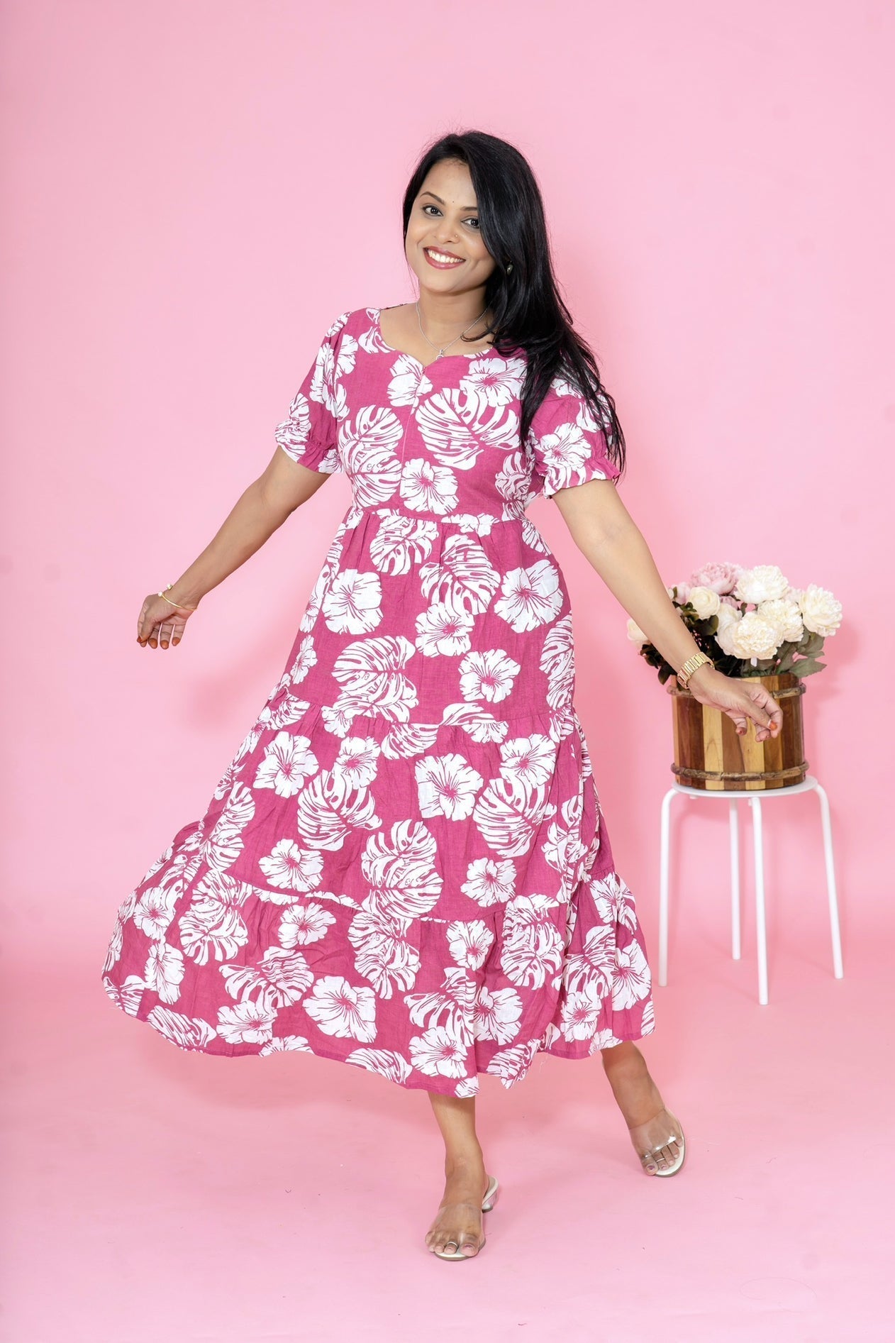 Flora casual Dress With Lining