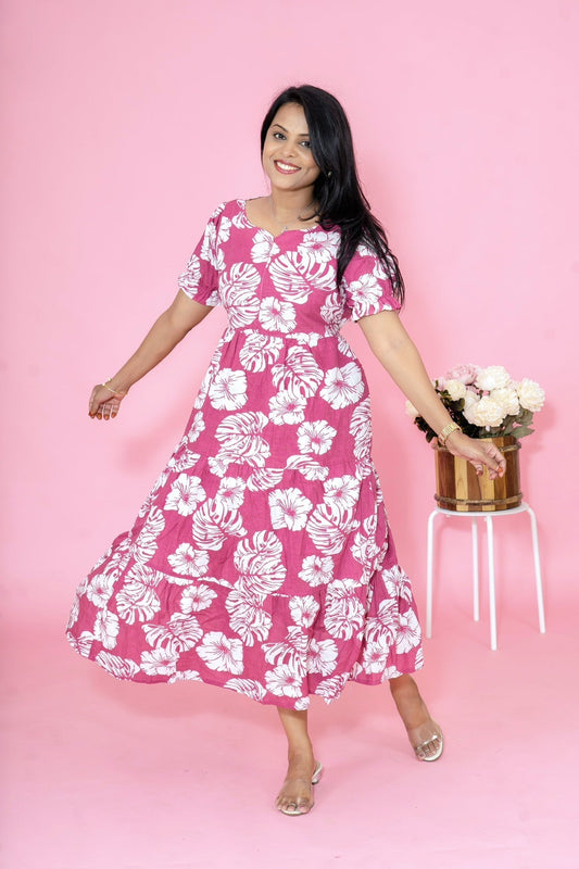 Flora casual Dress With Lining