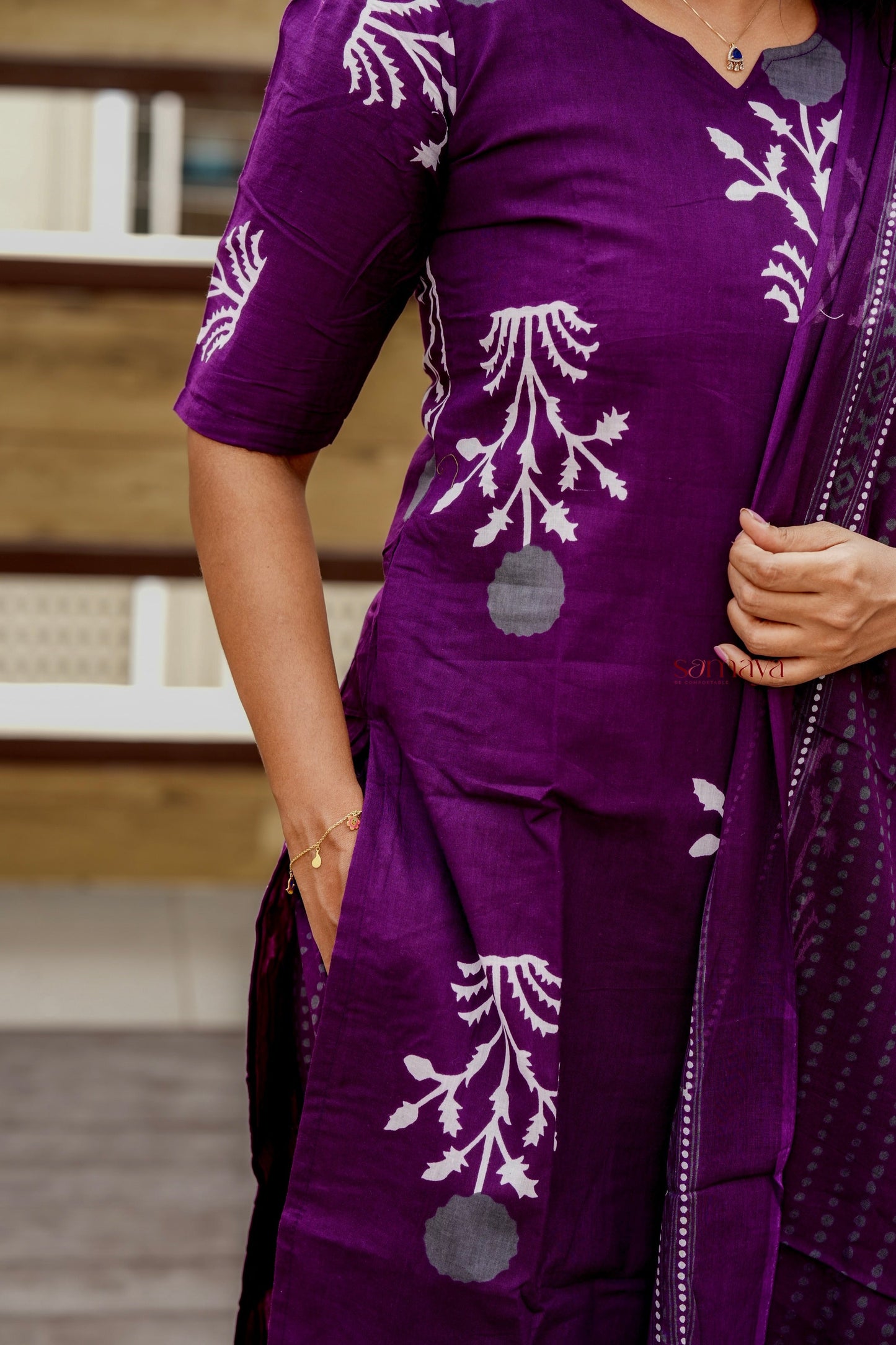 Anjali  cotton 3 piece kurta set of 3 ( ready to dispatch)