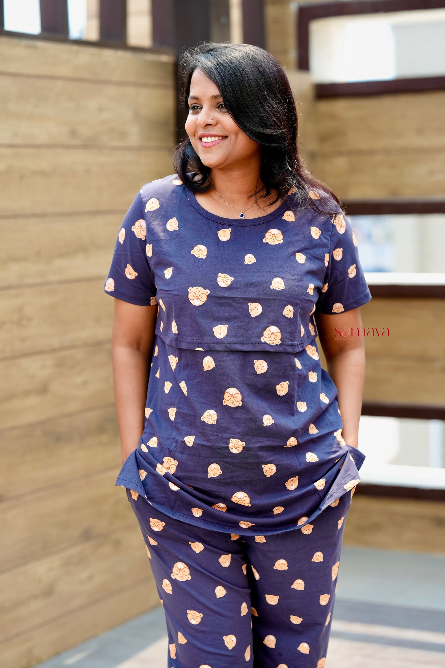 Panda Feeding Pant Set ( lightweight )