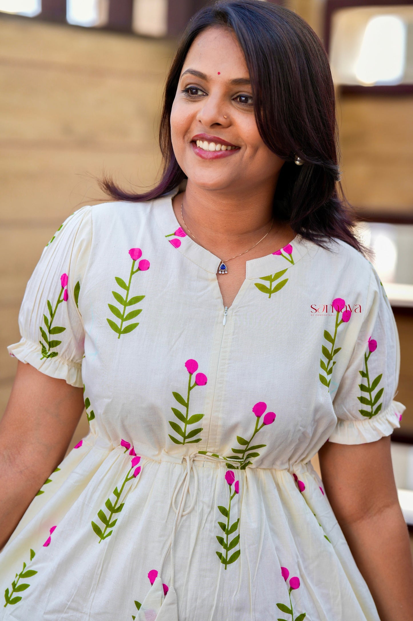 Vennila casual Dress With Lining