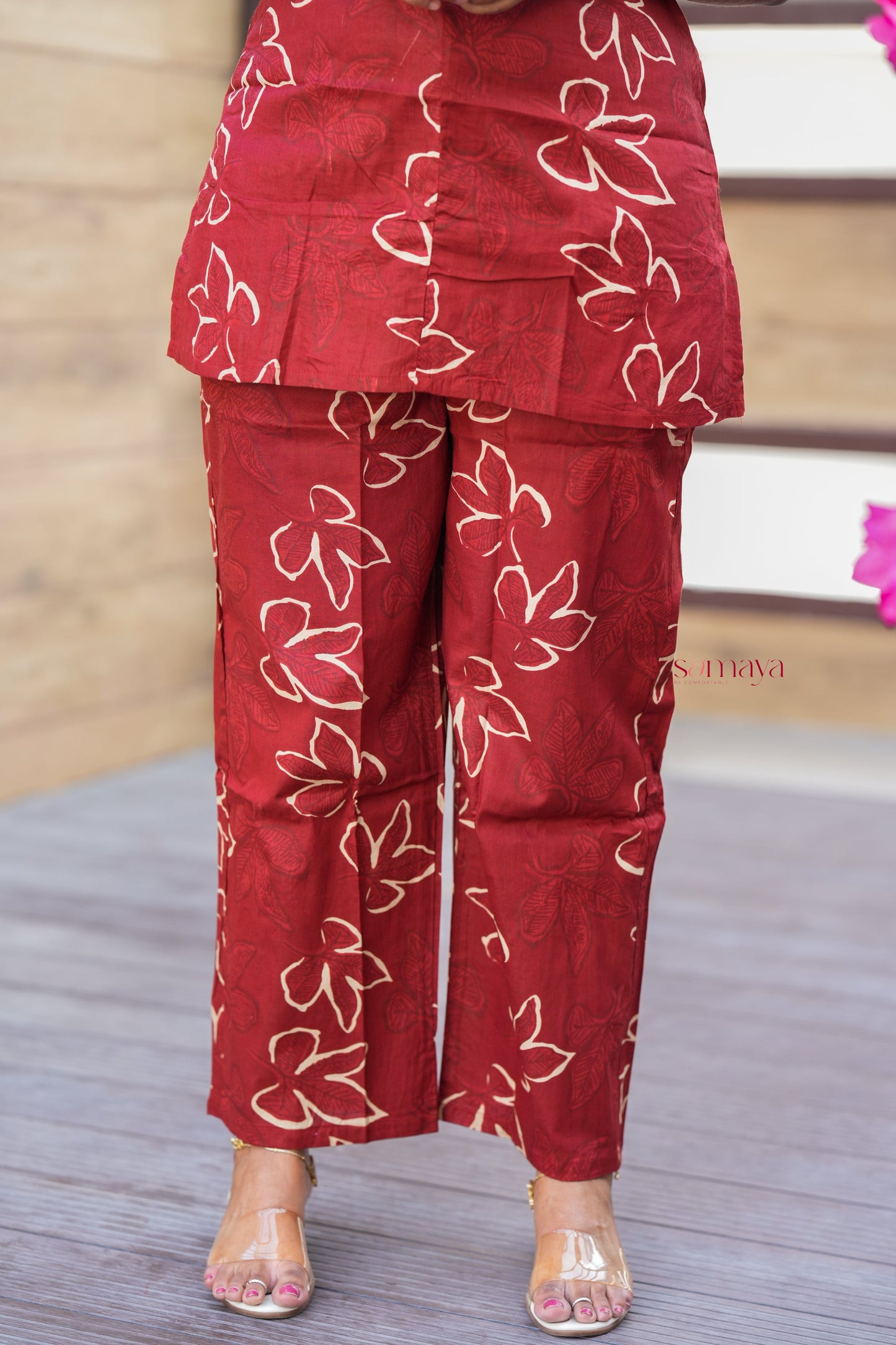 THEERA-Rust Orange  Co-ord Set
