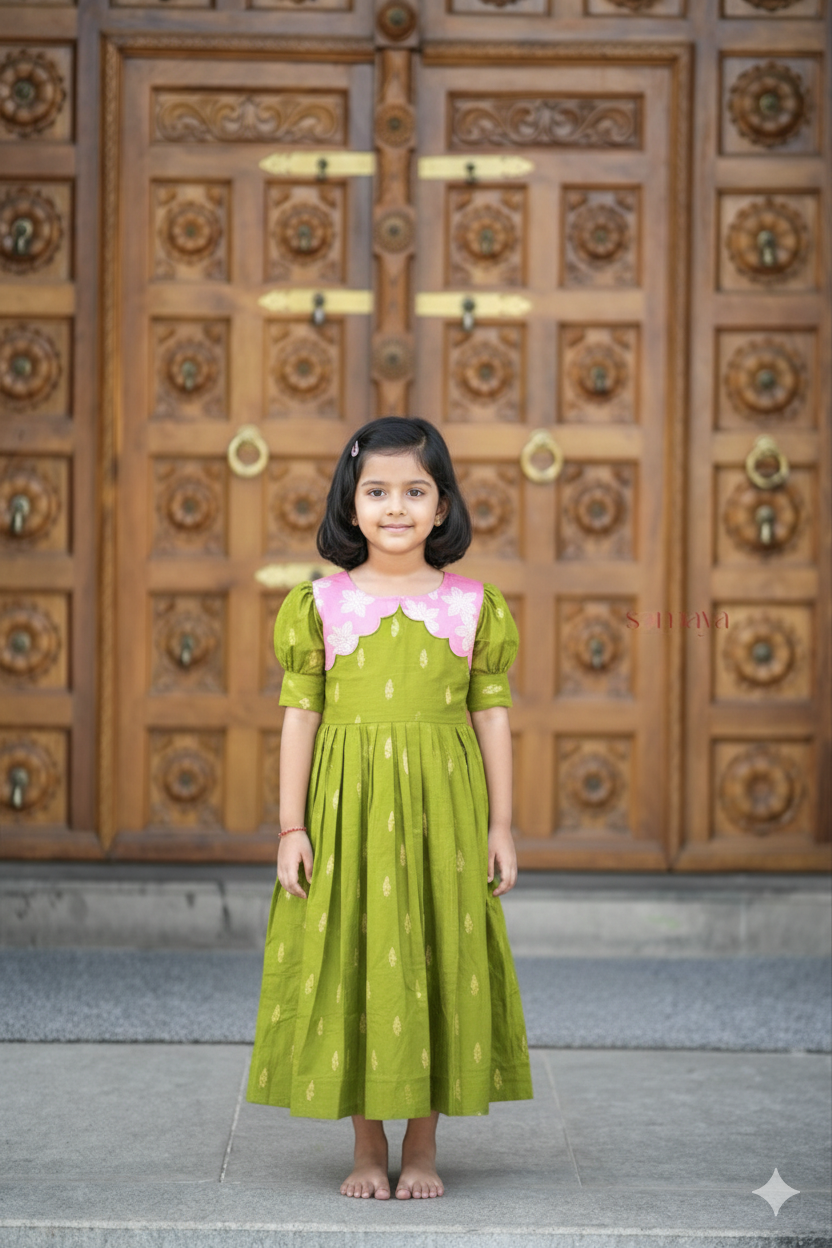Geethanjali kids Dress With Lining ( ready to dispatch )