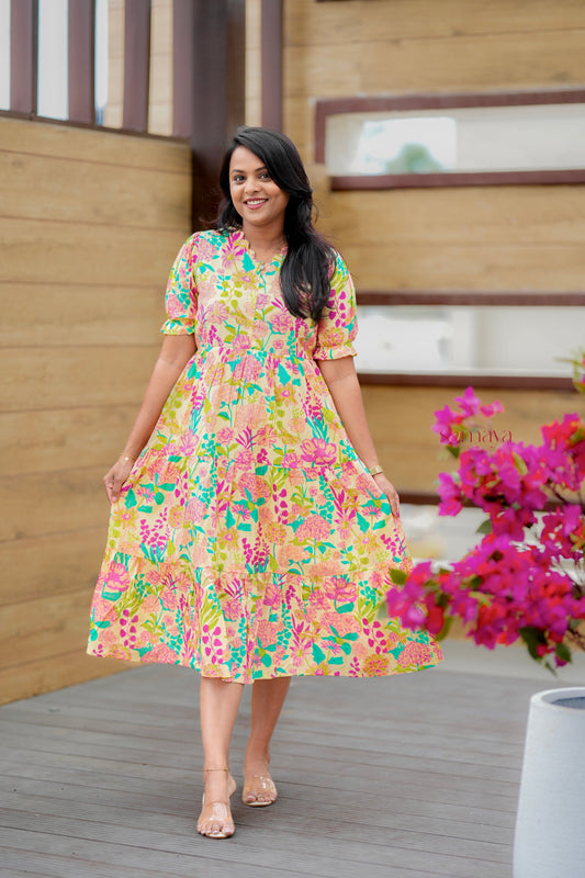 Swara Casual Dress With Lining( SPECIAL OFFER PRICE)