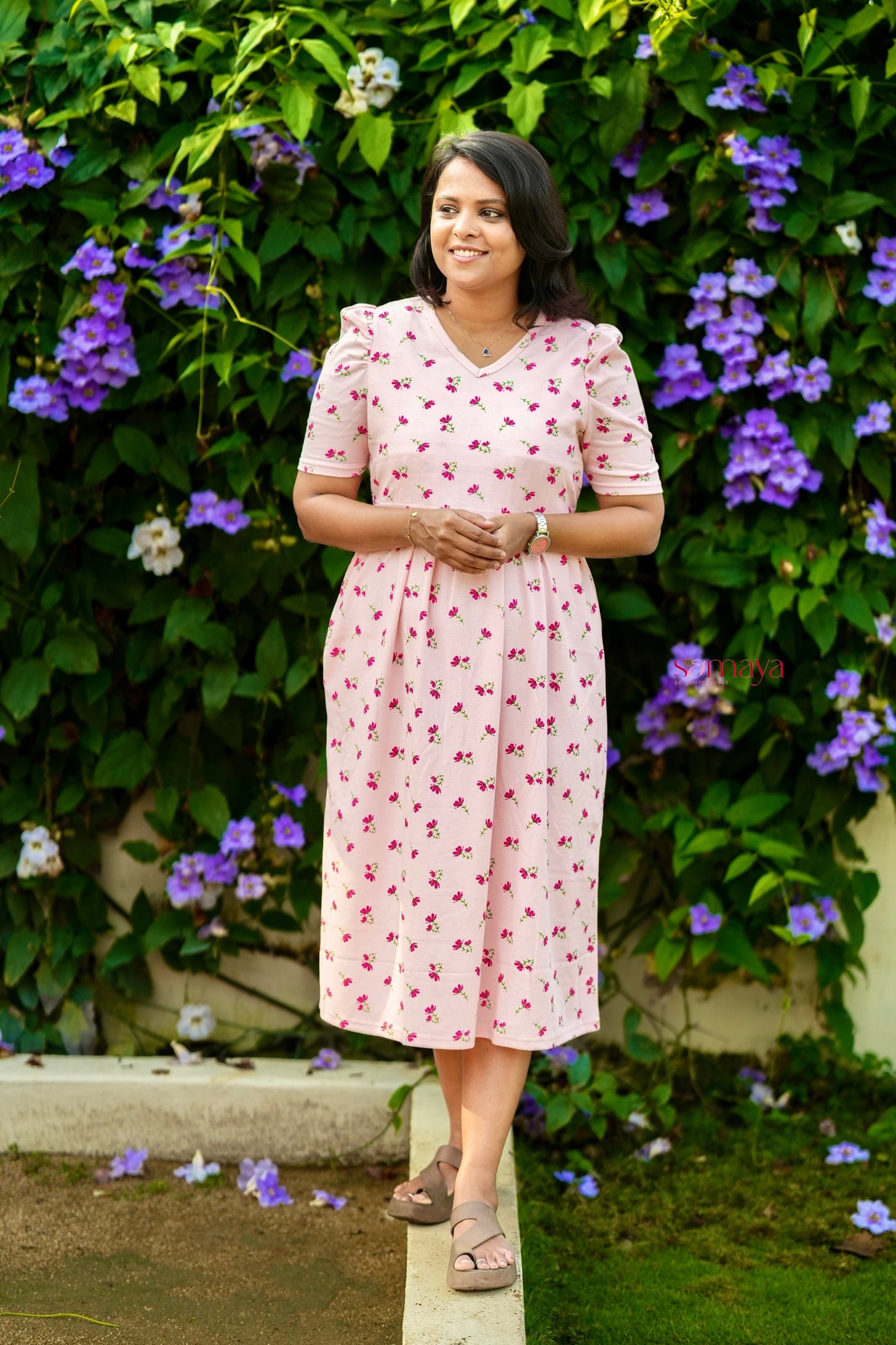 Midi Saanvi Waffle Dress