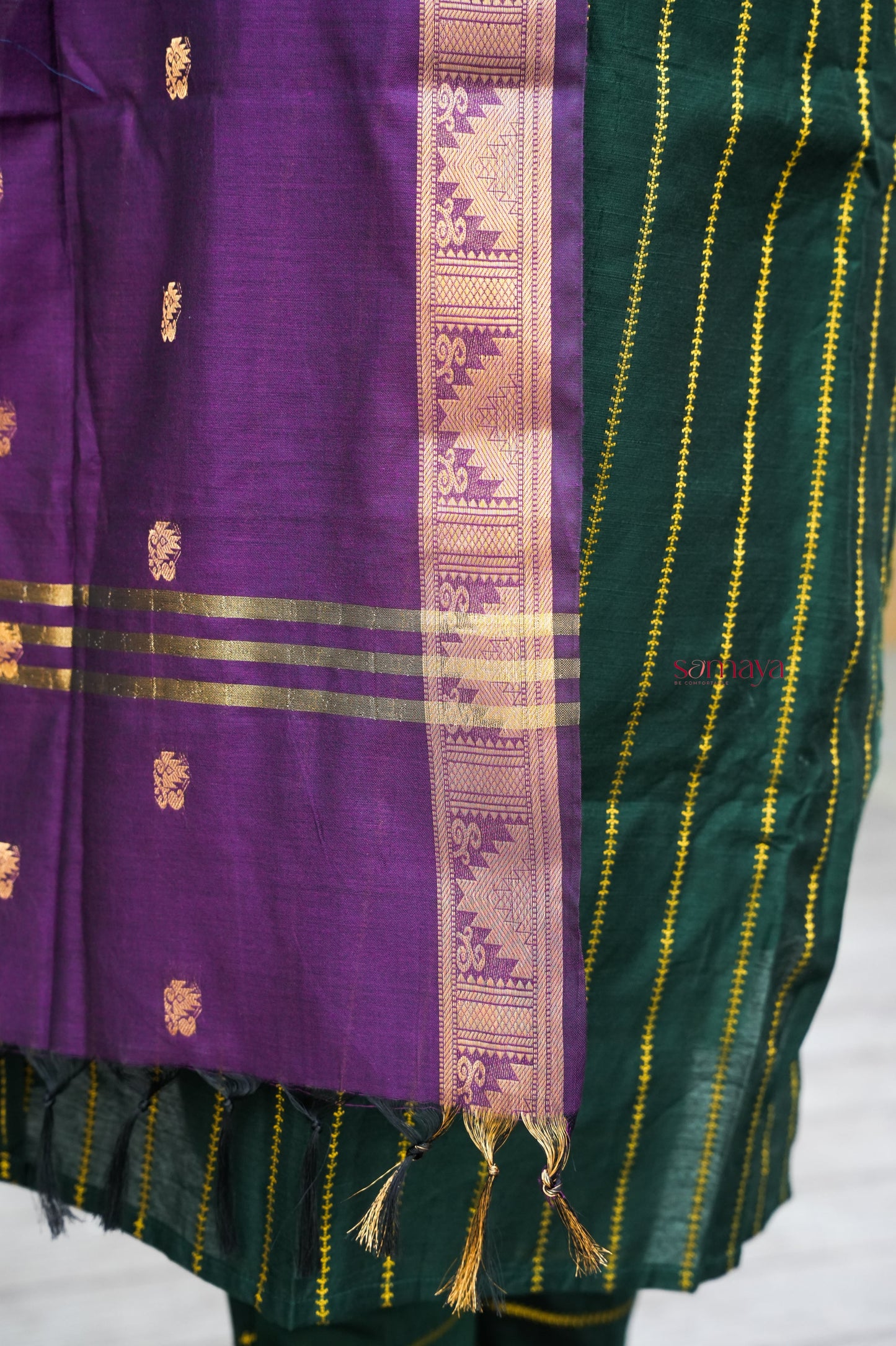 Meenakshi raw silk suit set with dupptta( set of 3) ready to dispatch