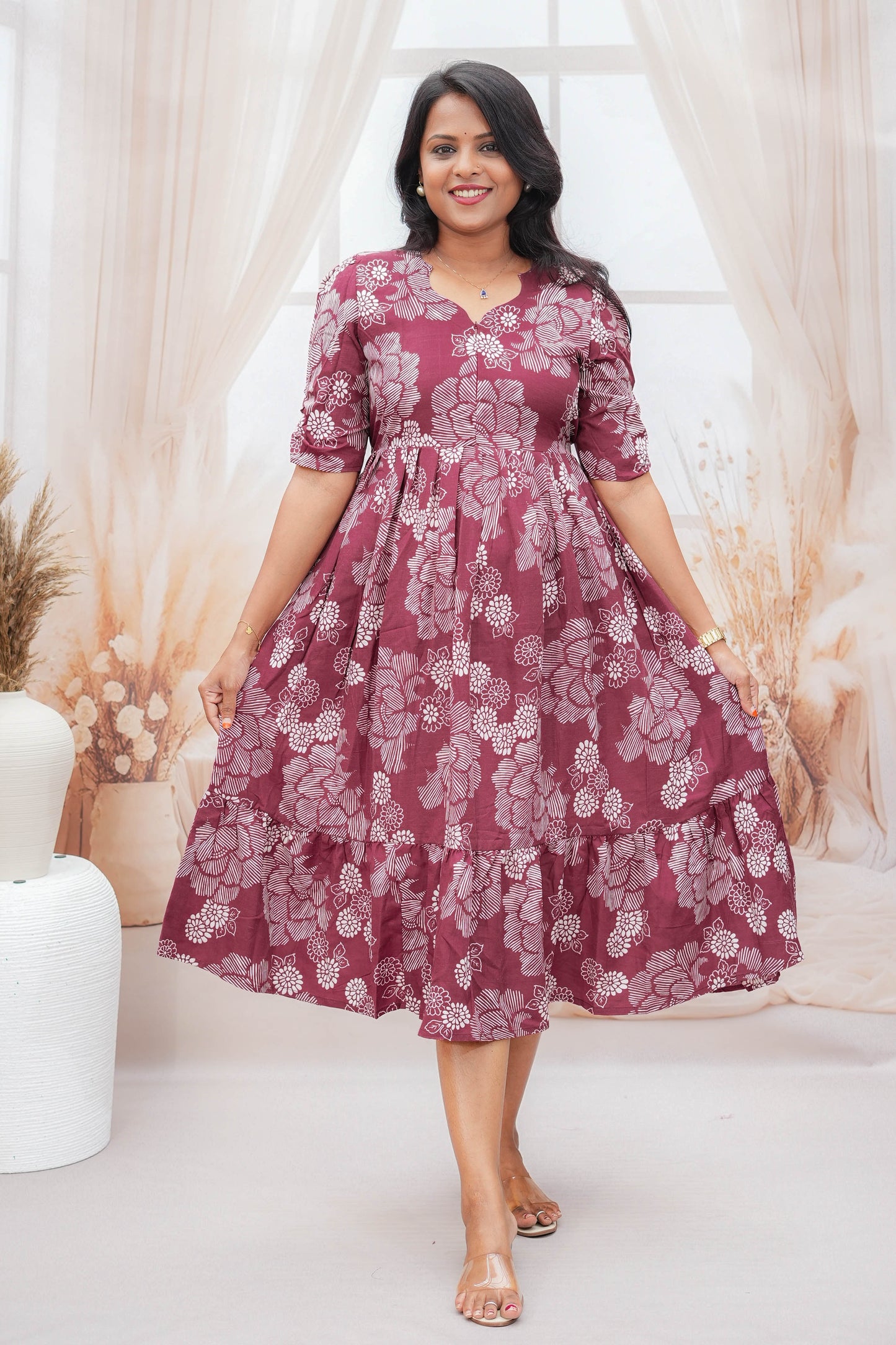 Pari Day to Night Dress Without Lining( Wrinkle-Free Dress)