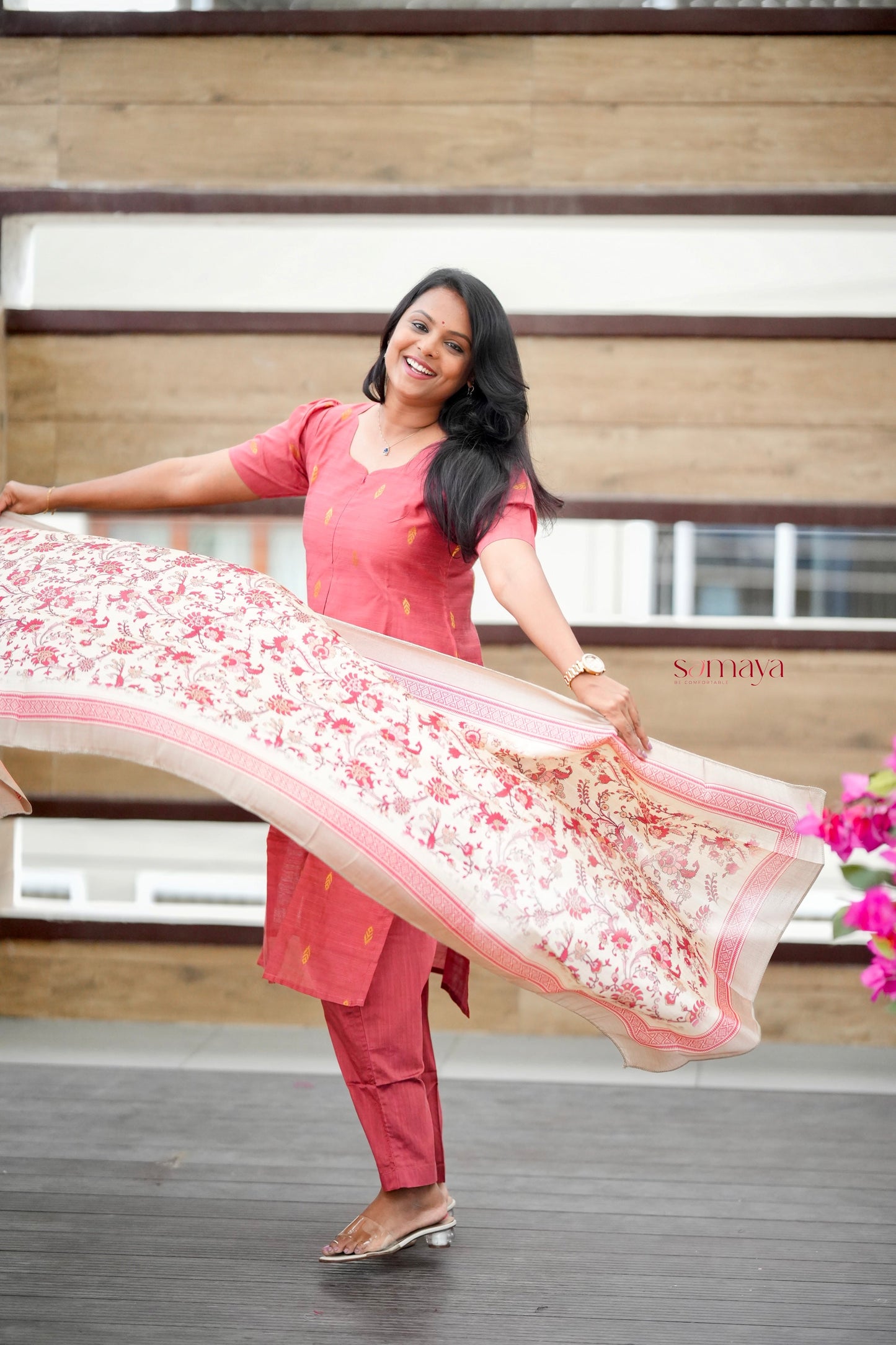 Divya  3 piece raw silk suit set with dupptta set of 3( ready to dispatch)