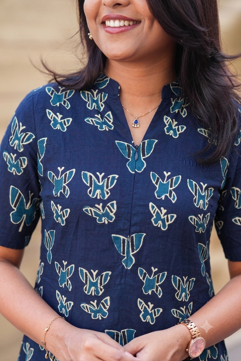 THEERA-blue butterfly Co-ord Set