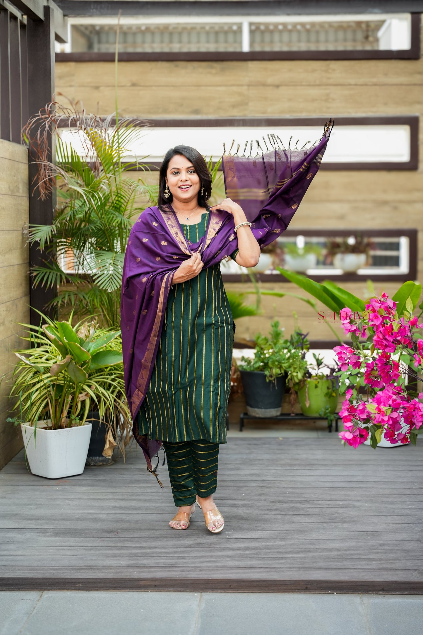 Meenakshi raw silk suit set with dupptta( set of 3) ready to dispatch