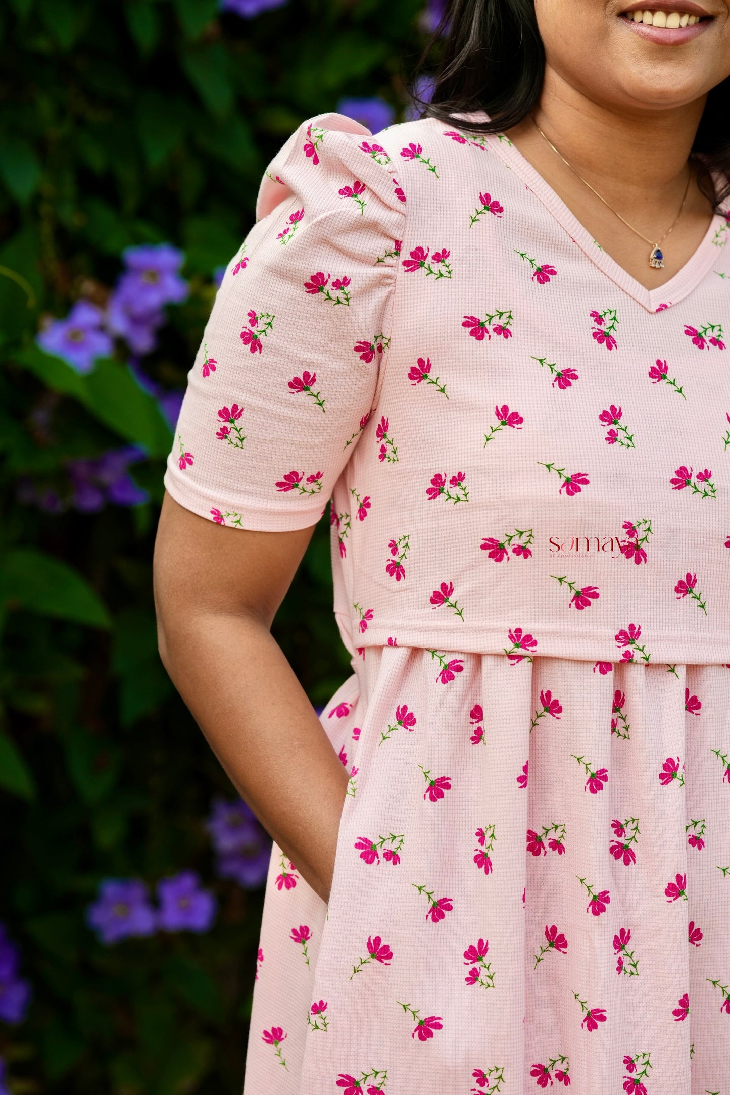 Midi Saanvi Waffle Dress