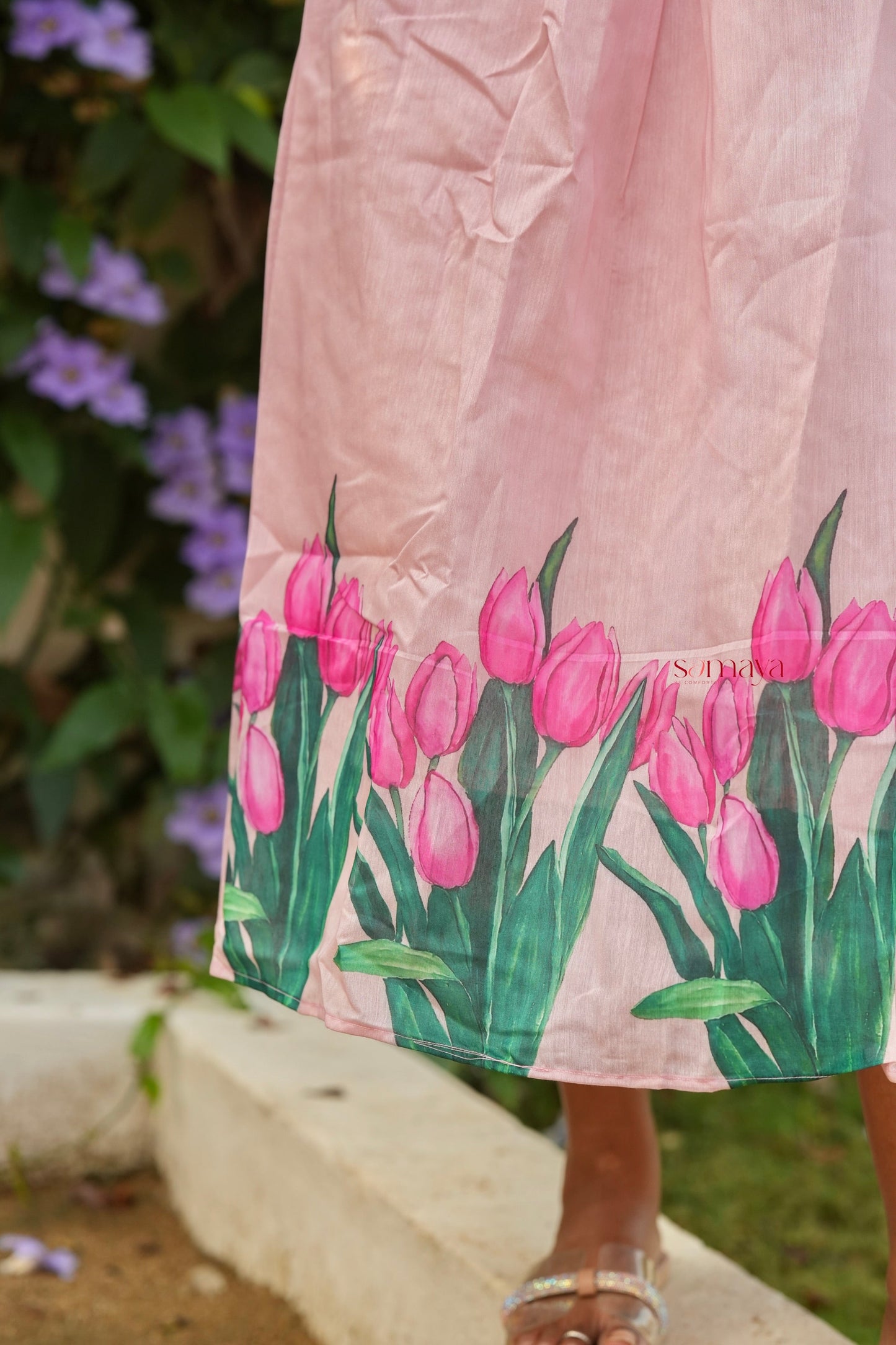 Tulip Pure Chanderi Dress With Lining ( ready to dispatch)