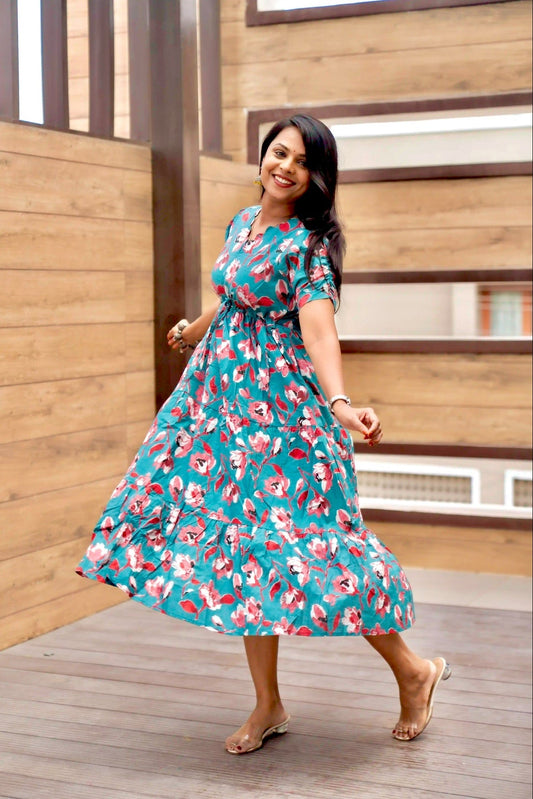 Swetha  Casual Dress With Lining