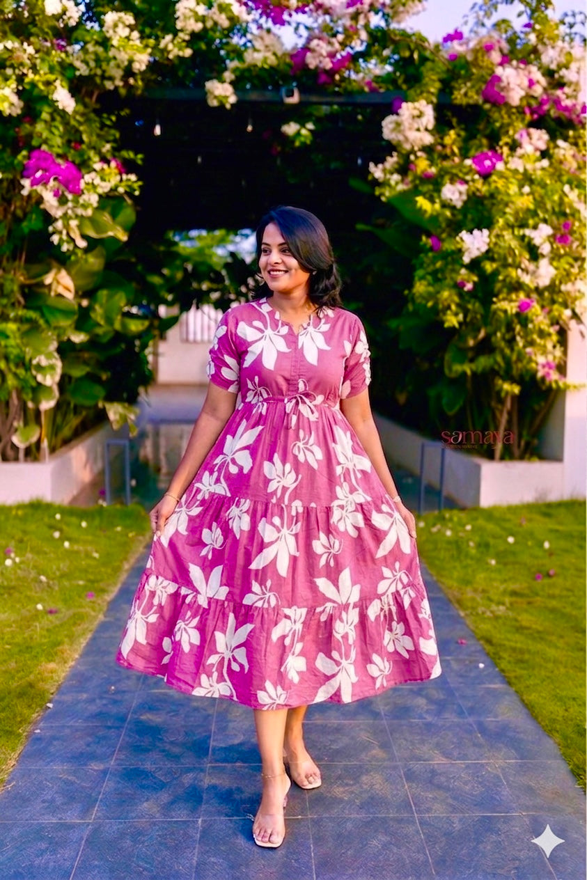 Dusty pink  dress ( PRODUCT OF THE MONTH ) SPECIAL SALE PRICE